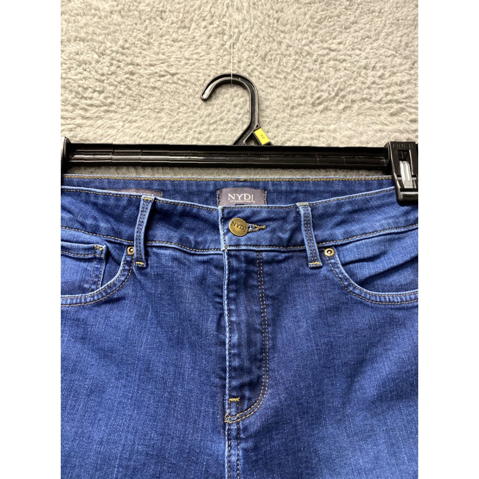 NYDJ NYDJ Jeans Women’s 12P Blue Marilyn Straight Lift Tuck Technology Stretch 159-1 NYDJ Size 34" / US 12 / IT 48 - 3 Thumbnail