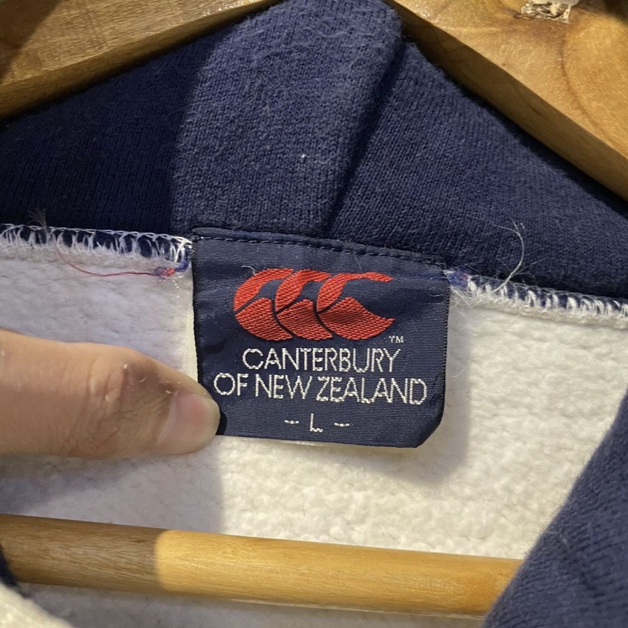 Canterbury of New Zealand Vintage 90's CANTERBURY Rugby Oversize Hoodies Size US L / EU 52-54 / 3 - 11 Thumbnail