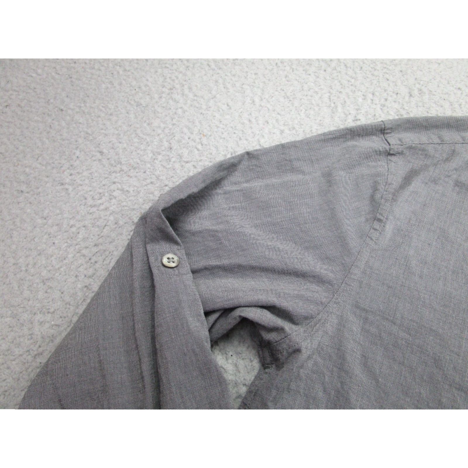 John Varvatos John Varvatos Slim Fit Button-Up Shirt Men Small Gray Long Sleeve Casual Workwear Size US S / EU 44-46 / 1 - 3 Thumbnail