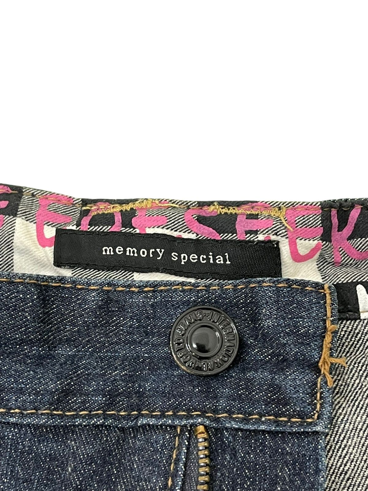 Japanese Brand Double Waist Jeans Memory Special Slim Leg 8🟦2 Size US 32 / EU 48 - 17 Thumbnail