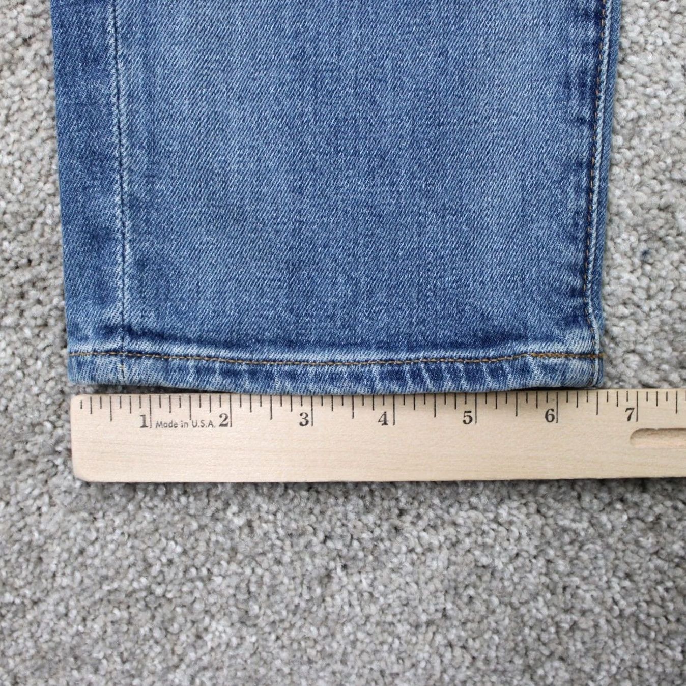 7 For All Mankind 7 For All Mankind Ryley Jeans Mens 33 Blue Distressed Cotton Stretch 34" inseam Size US 33 - 5 Thumbnail