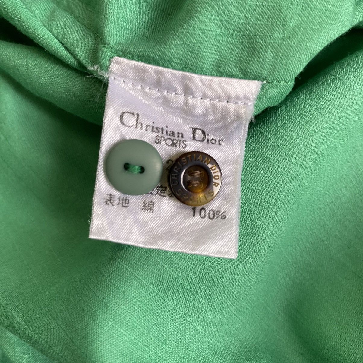 Dior Christian Dior Mint Green Short Sleeve Shirt Size M / US 6-8 / IT 42-44 - 8 Thumbnail
