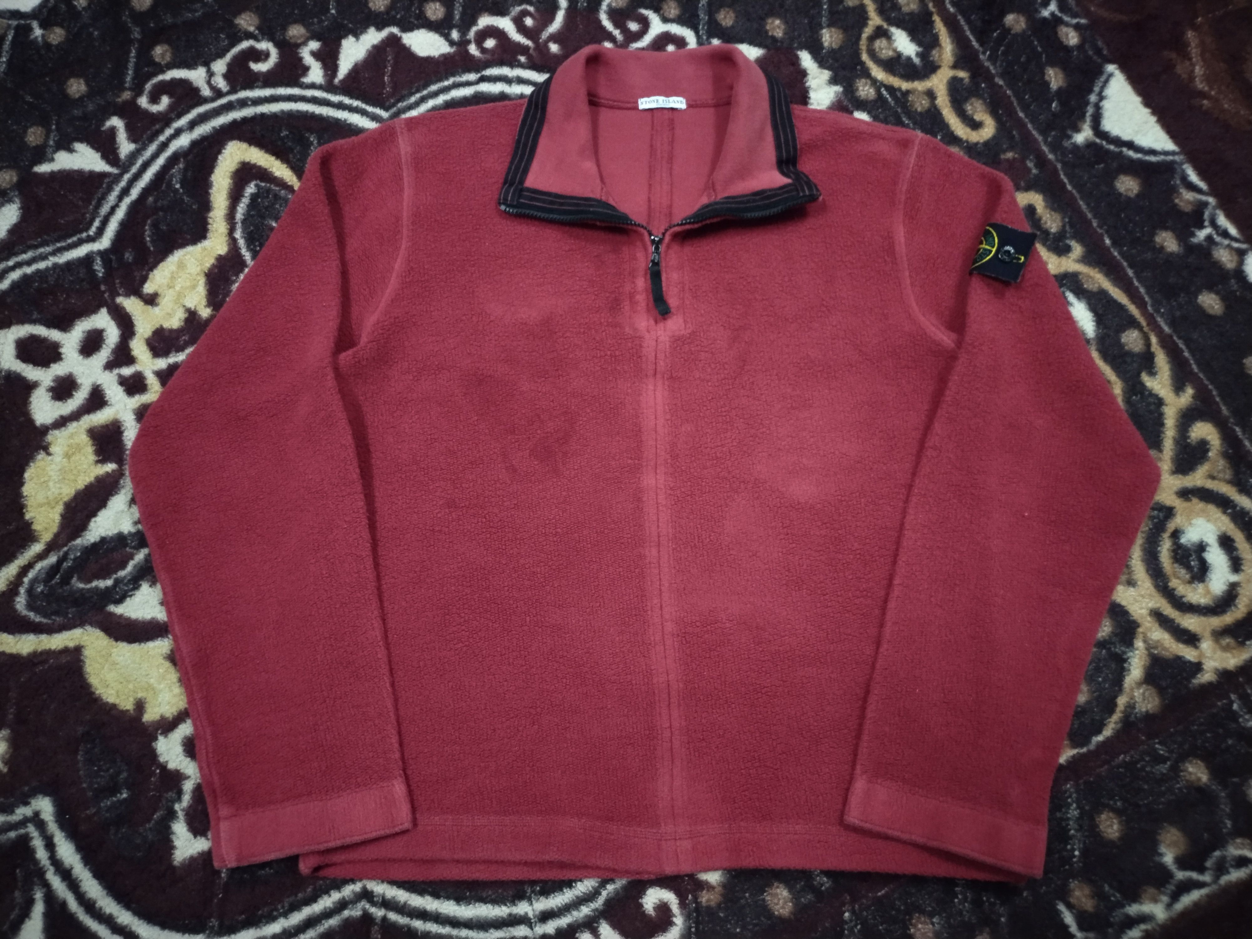 Stone Island Vintage 90's Stone Island Half Zipper Lampo Sweatshirt Size US S / EU 44-46 / 1 - 4 Thumbnail