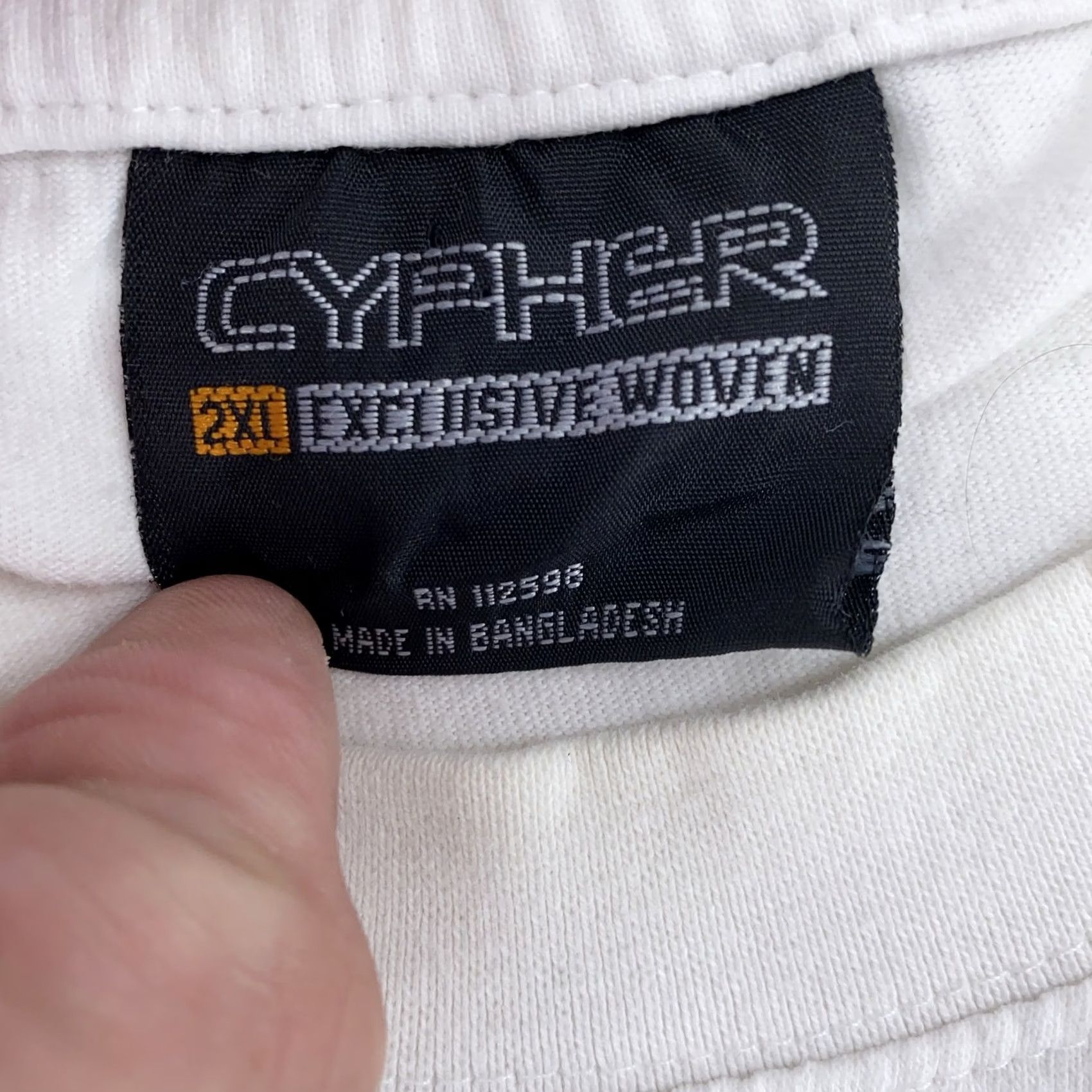 Vintage Cypher Shirt Mens 2XL White Not a Window Shopper Graphic Tee T-Shirt Money Stack Size US XXL / EU 58 / 5 - 4 Thumbnail
