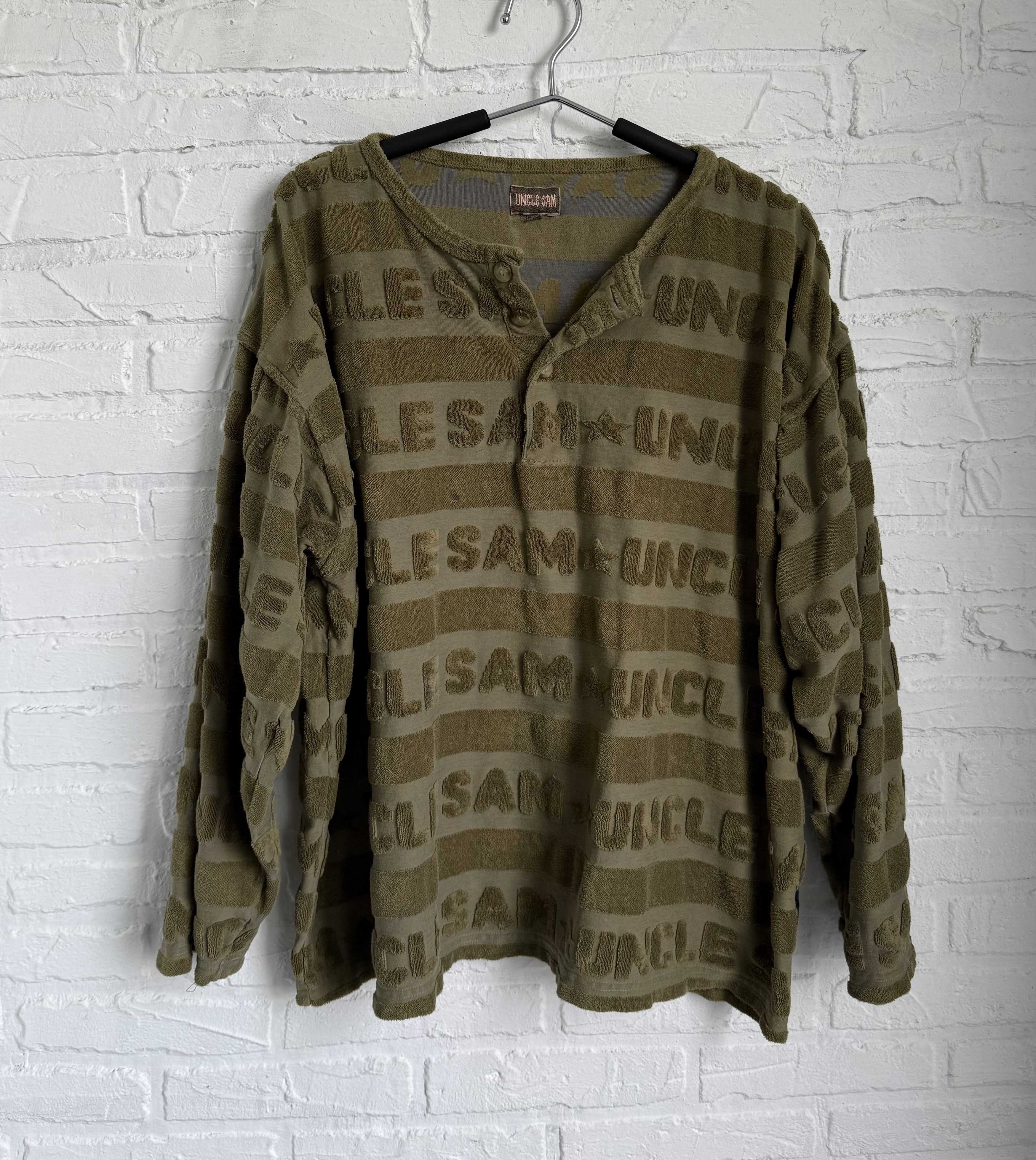 Vintage Vintage y2k Uncle Sam monogram avantgarde long sleeve Size US M / EU 48-50 / 2 - 1 Thumbnail