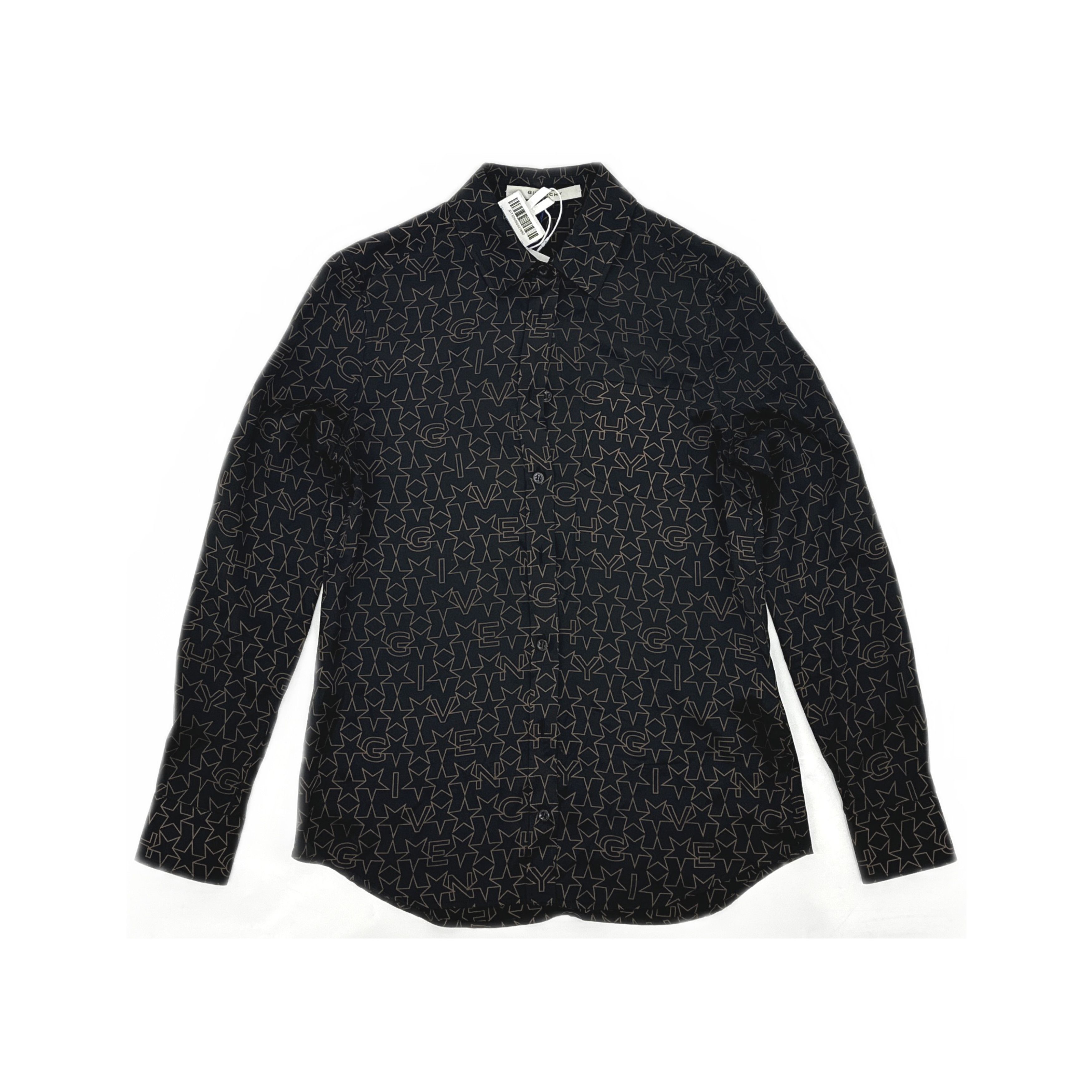 Givenchy Givenchy Star Monogram Silk Button Up Shirt Size S Size US S / EU 44-46 / 1 - 1 Thumbnail