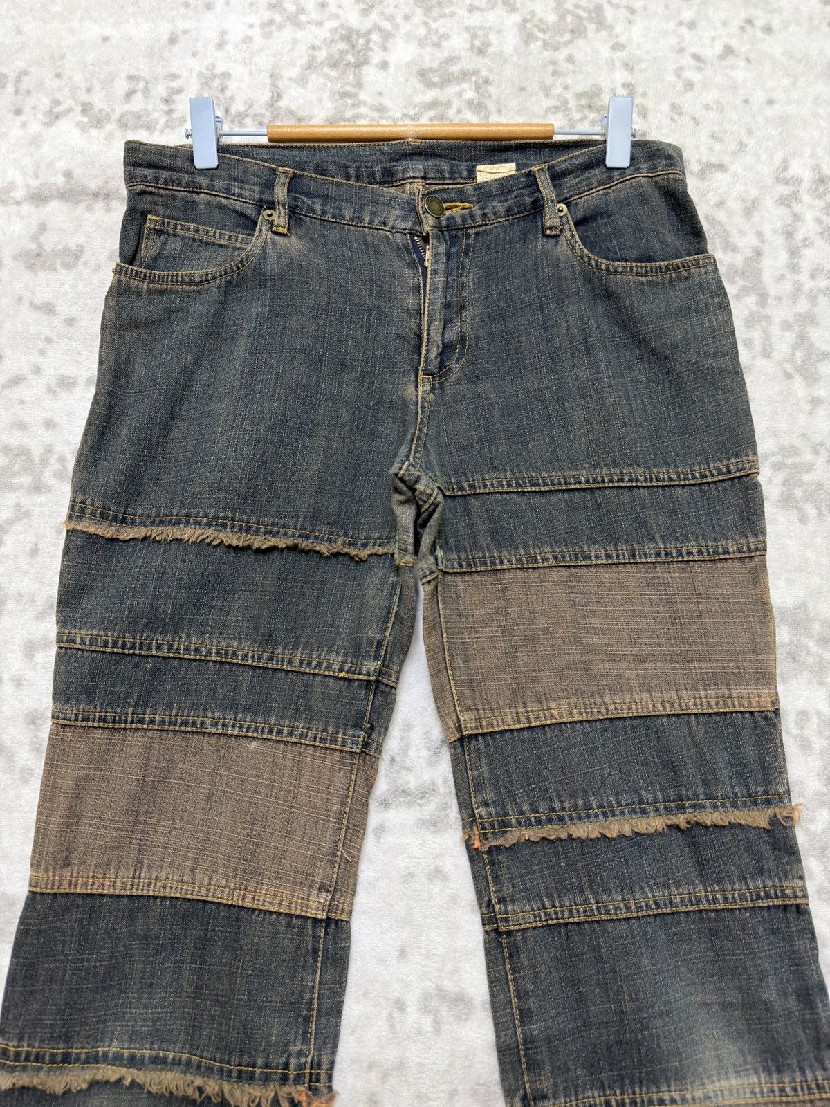 Hysteric Glamour Hagi Patchwork Flared Y2K Grunge Denim Size US 30 / EU 46 - 3 Thumbnail