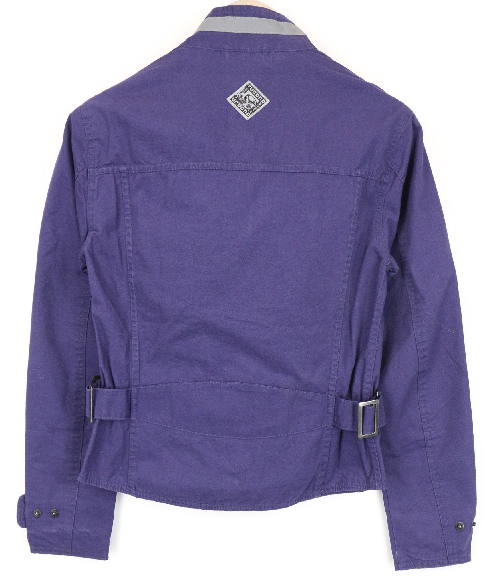 Other SHORTY IT38 Purple Cotton Moto Jacket 75002 Size M / US 6-8 / IT 42-44 - 2 Thumbnail