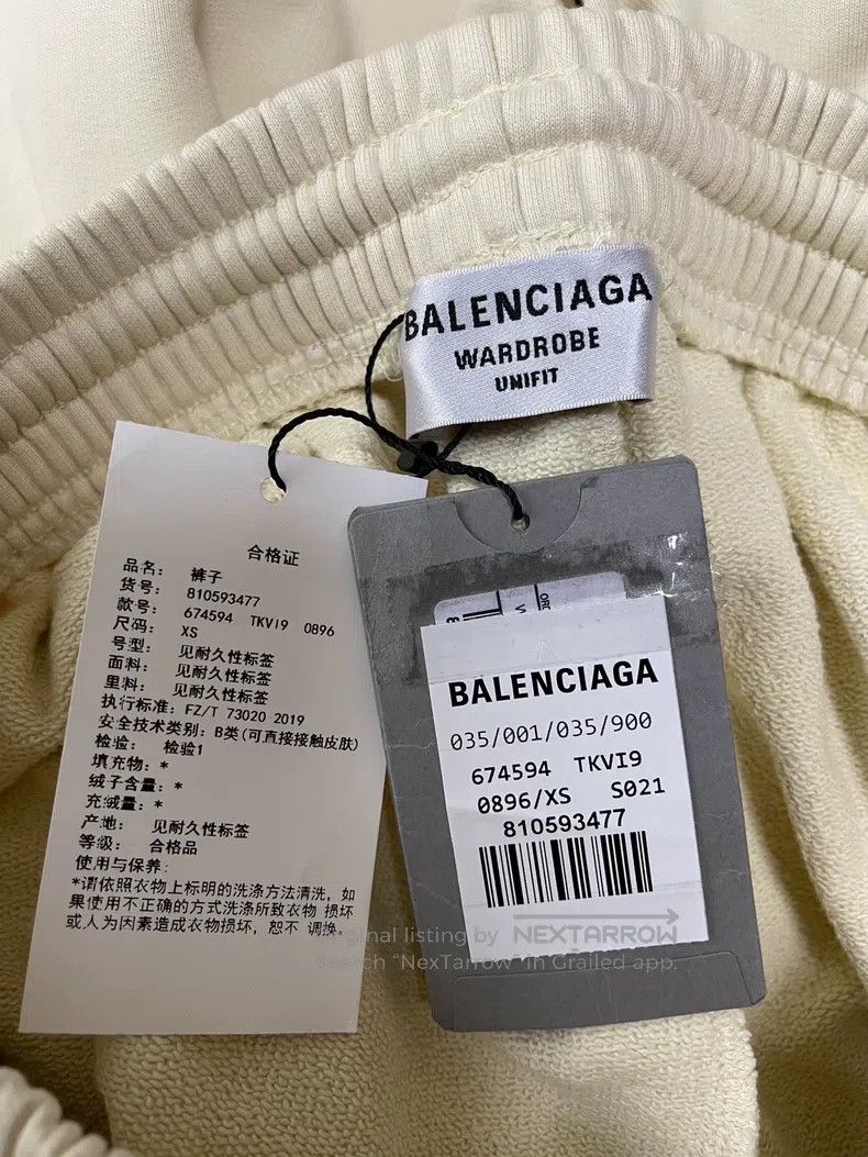 Balenciaga Balenciaga size XS Classic Coke Logo Light Beige Trousers Size US 27 - 3 Thumbnail