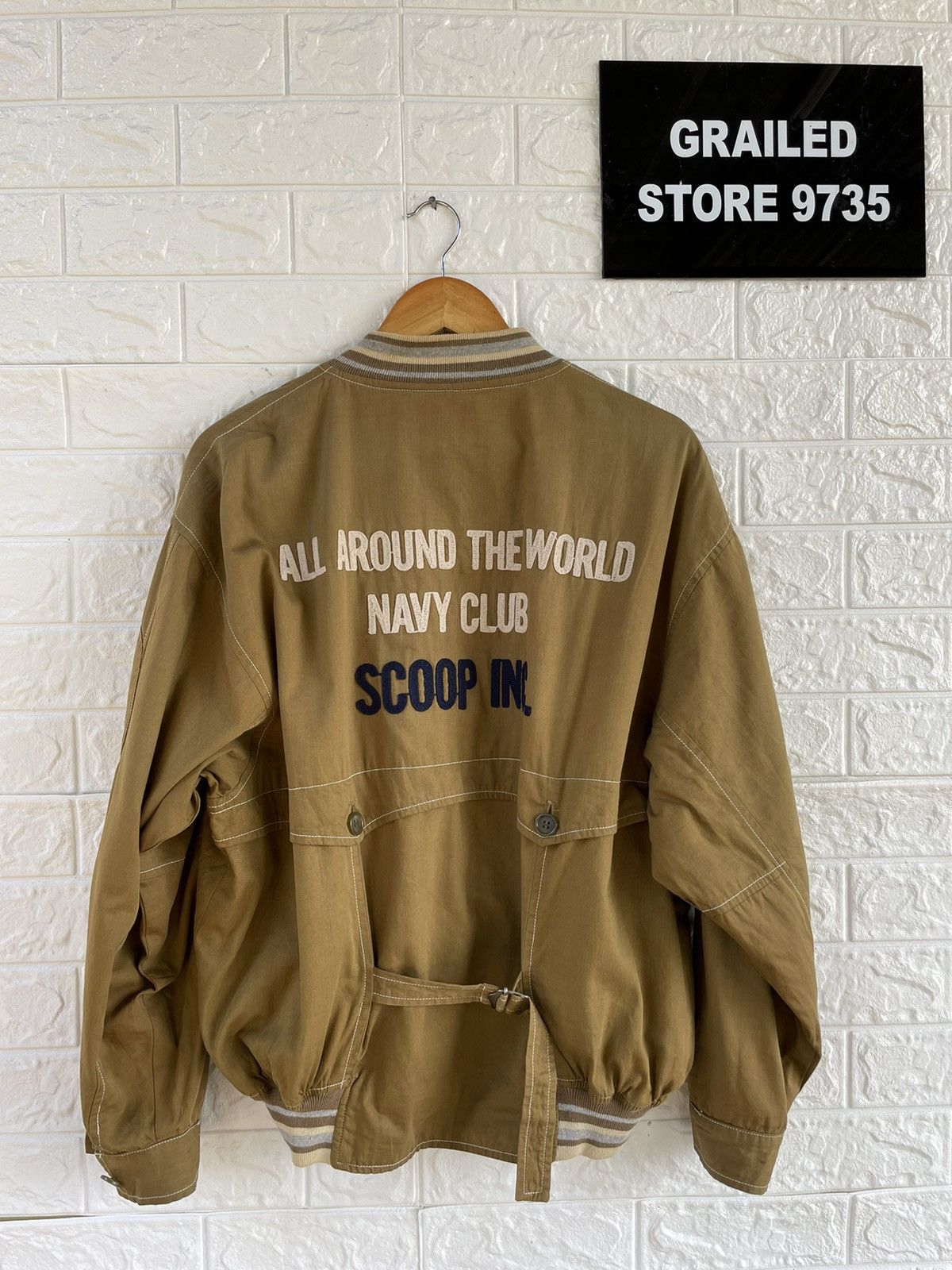 Japanese Brand × Vintage Vintage Scoop Bomber Jacket Size US M / EU 48-50 / 2 - 2 Thumbnail