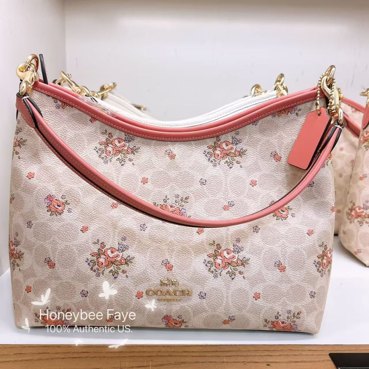 Coach Laurel Shoulder Bag In Signature Canvas Floral Print CAL36 Size ONE SIZE - 3 Thumbnail