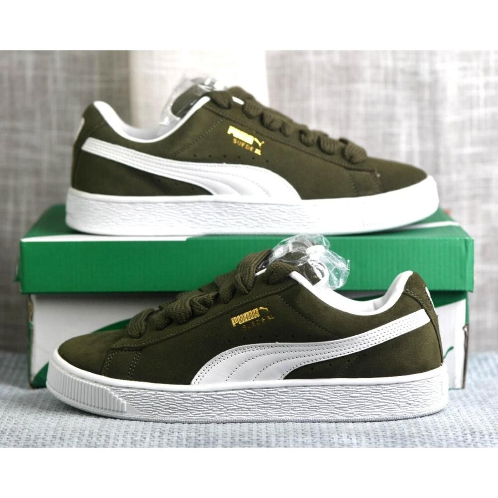 Puma PUMA Suede XL | Dark Oliver/Puma White | 395205-13 Size US 9 / EU 42 - 2 Thumbnail