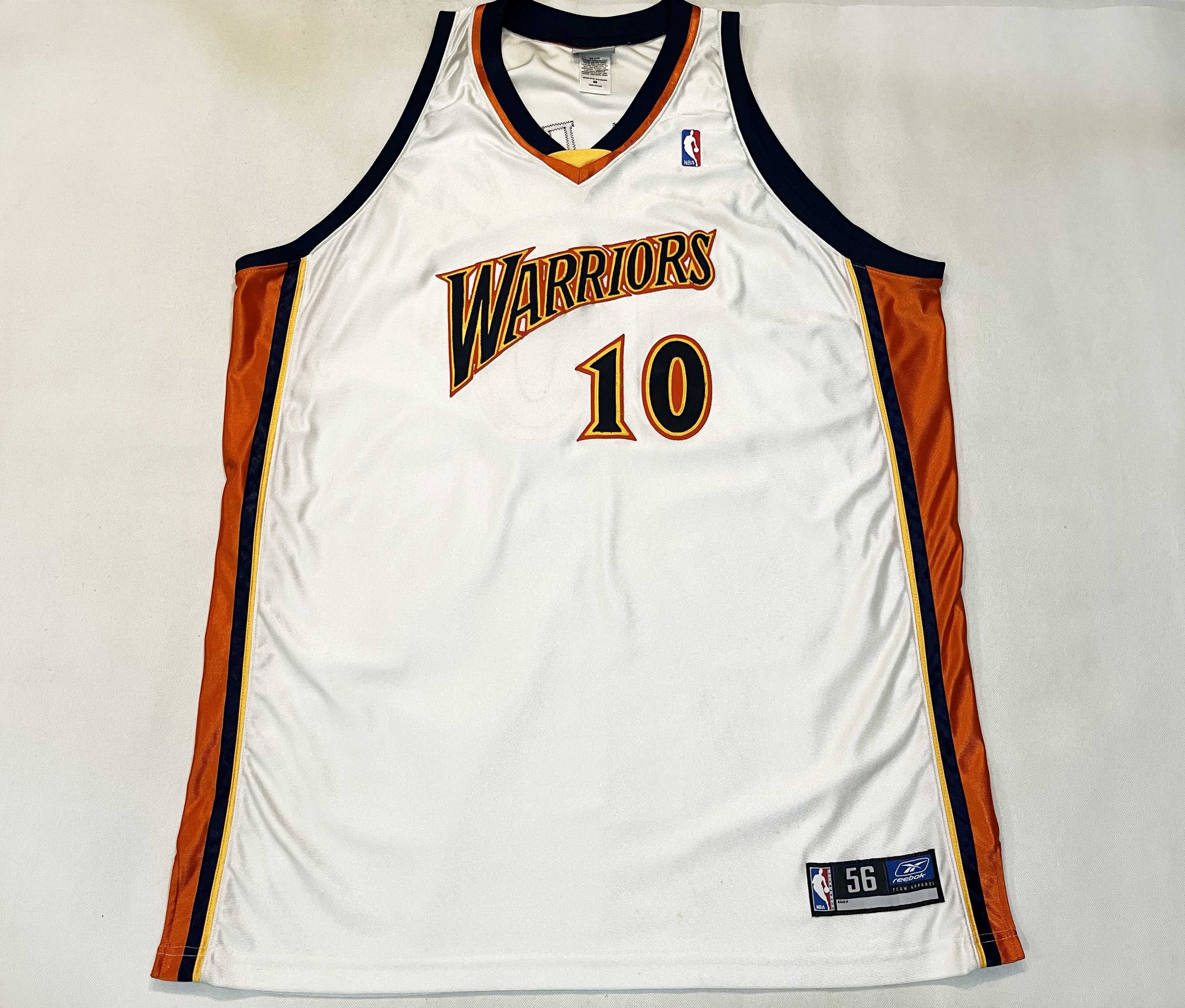 image of Reebok Nba Golden State Warriors Dunleavy 10 Jersey in White, Men's (Size 2XL)