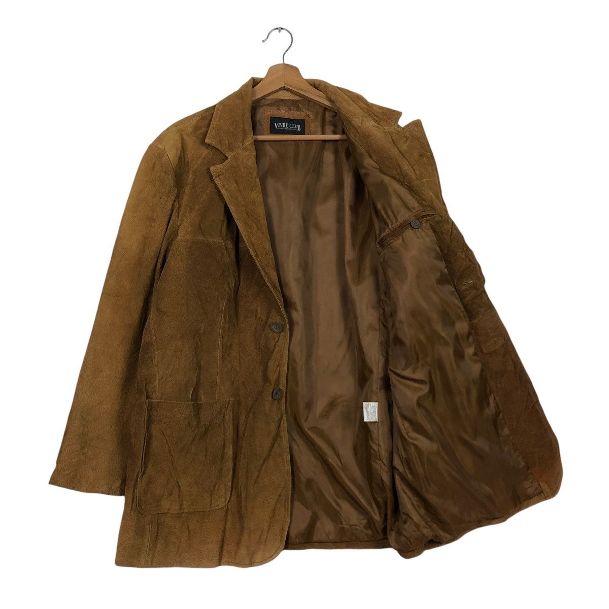 Japanese Brand 🔥VINTAGE GENUINE LEATHER JACKET VIVRE CLUB ISSEY MIYAKE Size US M / EU 48-50 / 2 - 13 Thumbnail