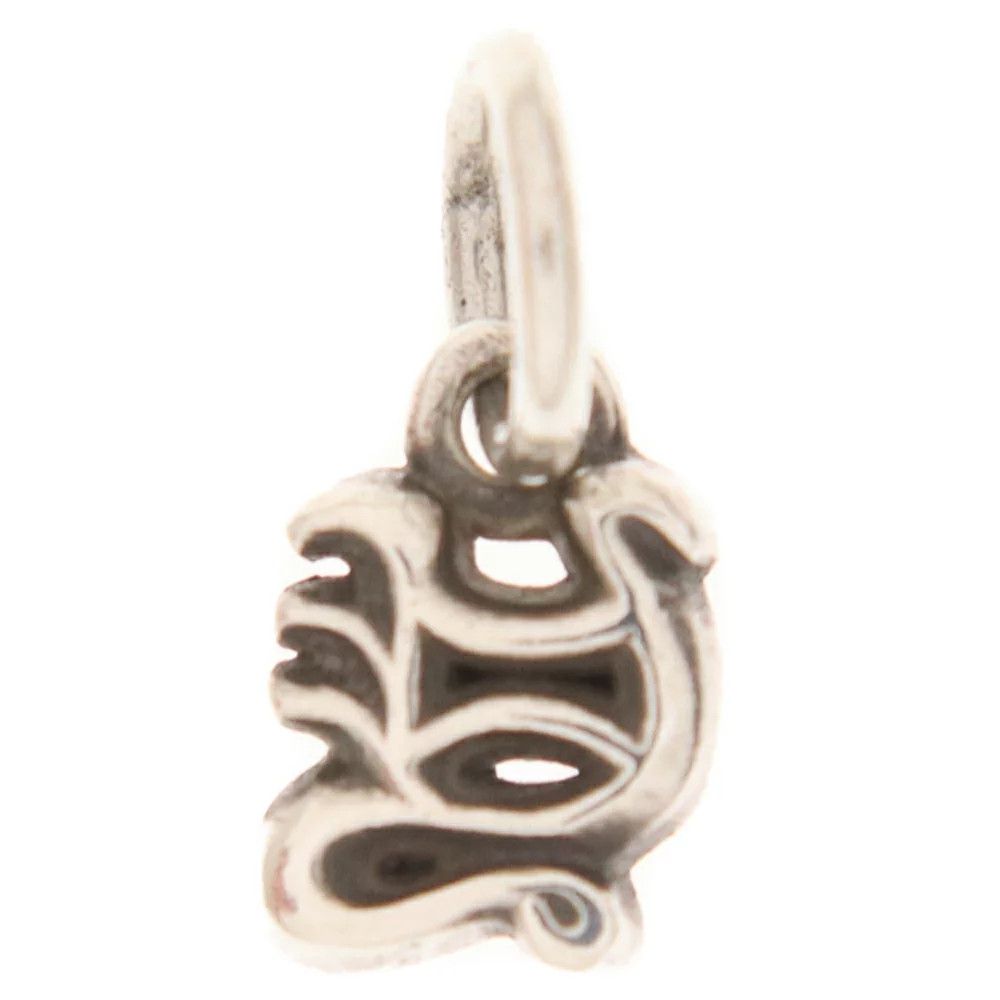 image of Chrome Hearts Letter "y" Charm Pendant in Silver, Men's