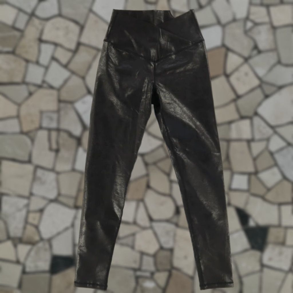 Vintage Offline by Aerie High Rise Faux Leather Leggings Black Women's M Size 32" / US 10 / IT 46 - 1 Thumbnail