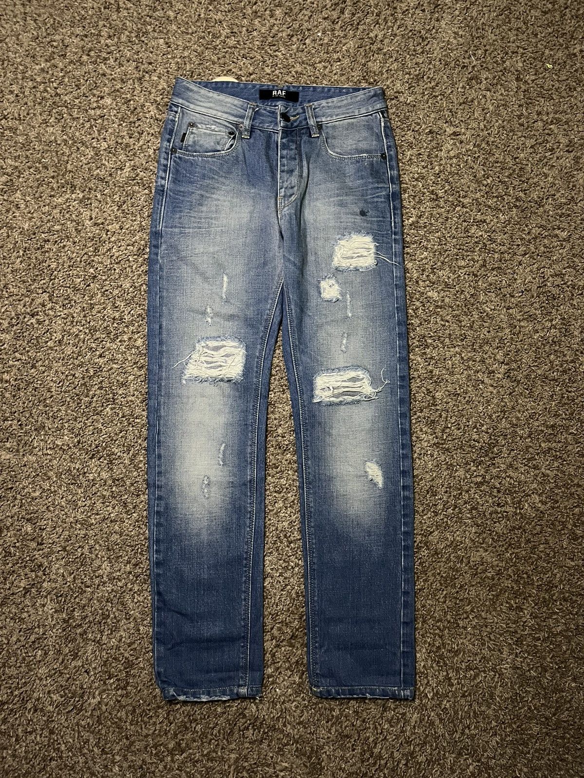 Raf by Raf Simons Raf by Raf Simons - Distressed Jeans Size 28" / US 6 / IT 42 - 1 Thumbnail