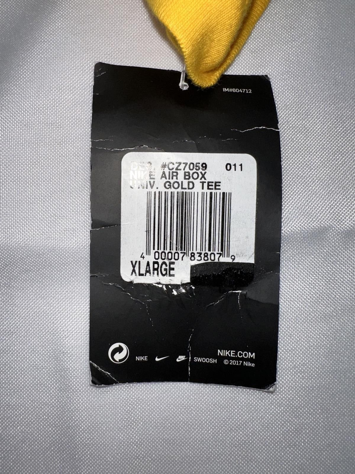 Nike Nike Air Box Speed Nike Air University Gold Shirt Size US XL / EU 56 / 4 - 8 Thumbnail