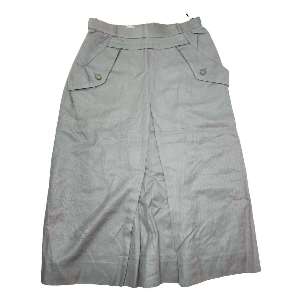 Dior Silver Cotton Skirt Size 30" / US 8 / IT 44 - 1 Thumbnail