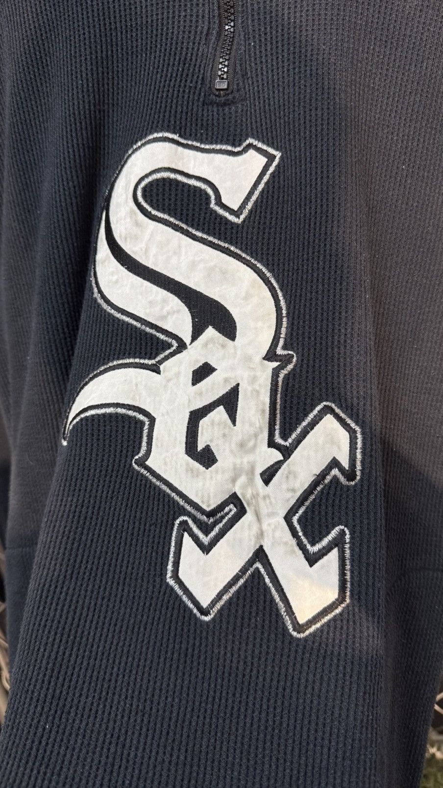 MLB VINTAGE STARTER MLB CHICAGO WHITE SOX QUARTER ZIP WAFFLE M Size US M / EU 48-50 / 2 - 4 Thumbnail