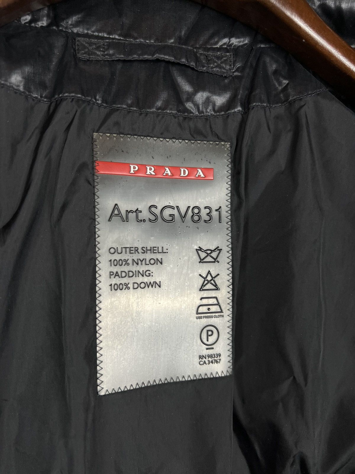 Prada Rare‼️2006 Prada Active Sport red tab shiny puffer jacket Size US L / EU 52-54 / 3 - 9 Thumbnail
