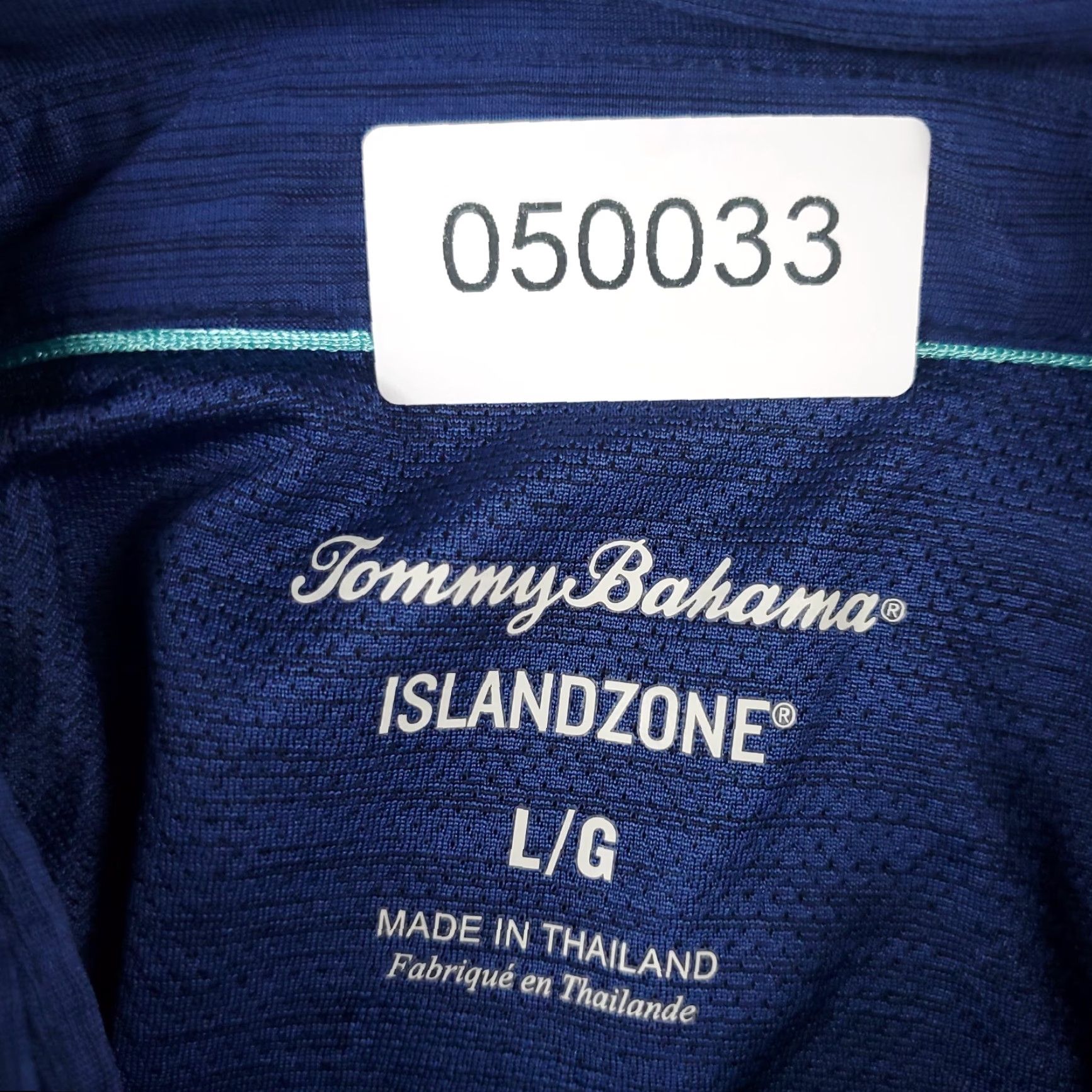 Tommy Bahama Tommy Bahama Shirt Mens Large Blue Polyester Short Sleeve Polo Casual Size US L / EU 52-54 / 3 - 7 Thumbnail