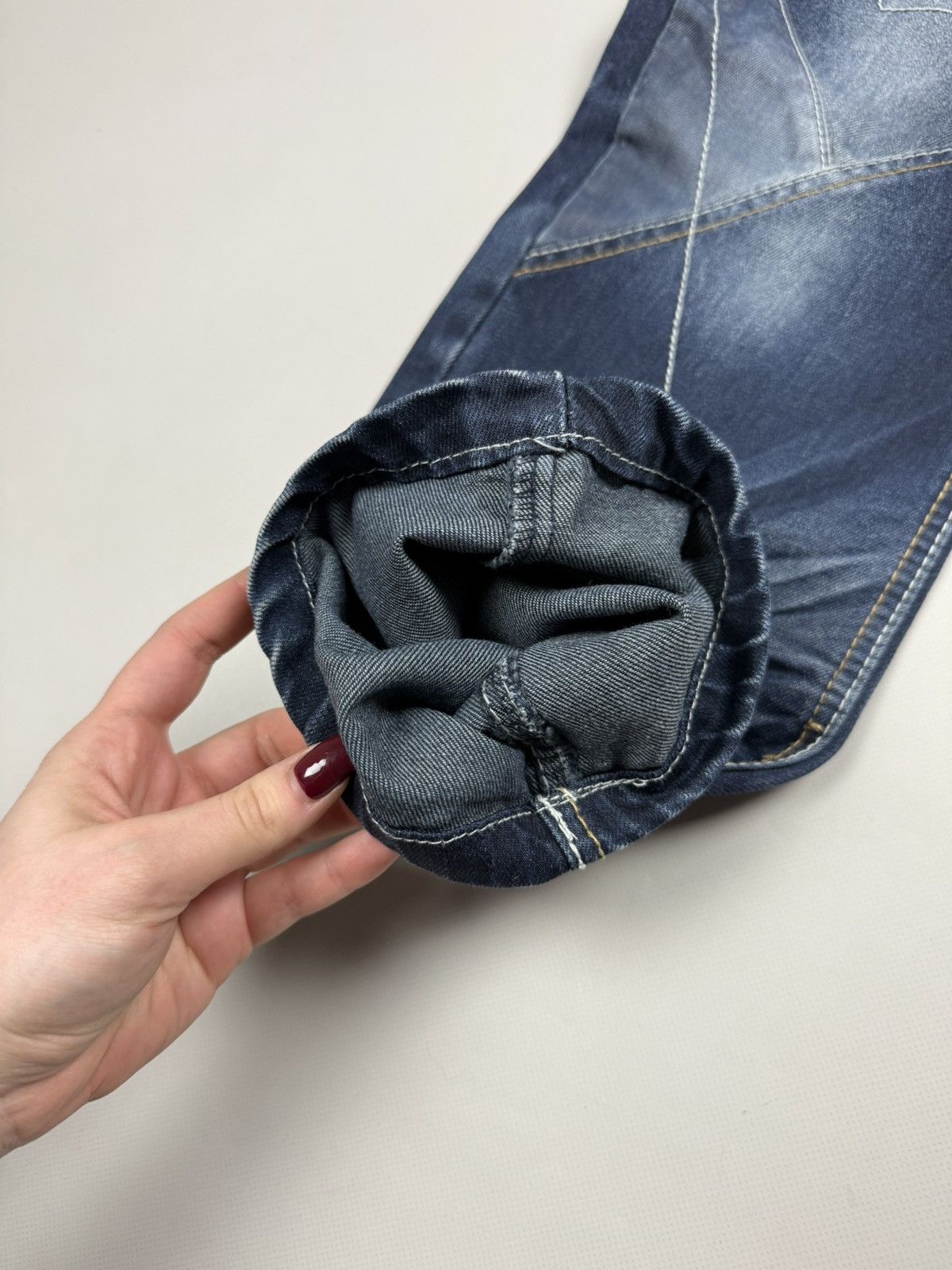 Japanese Brand J-Rag Men’s Japanese Style Multipocket Patchwork Jeans Size US 33 - 9 Thumbnail