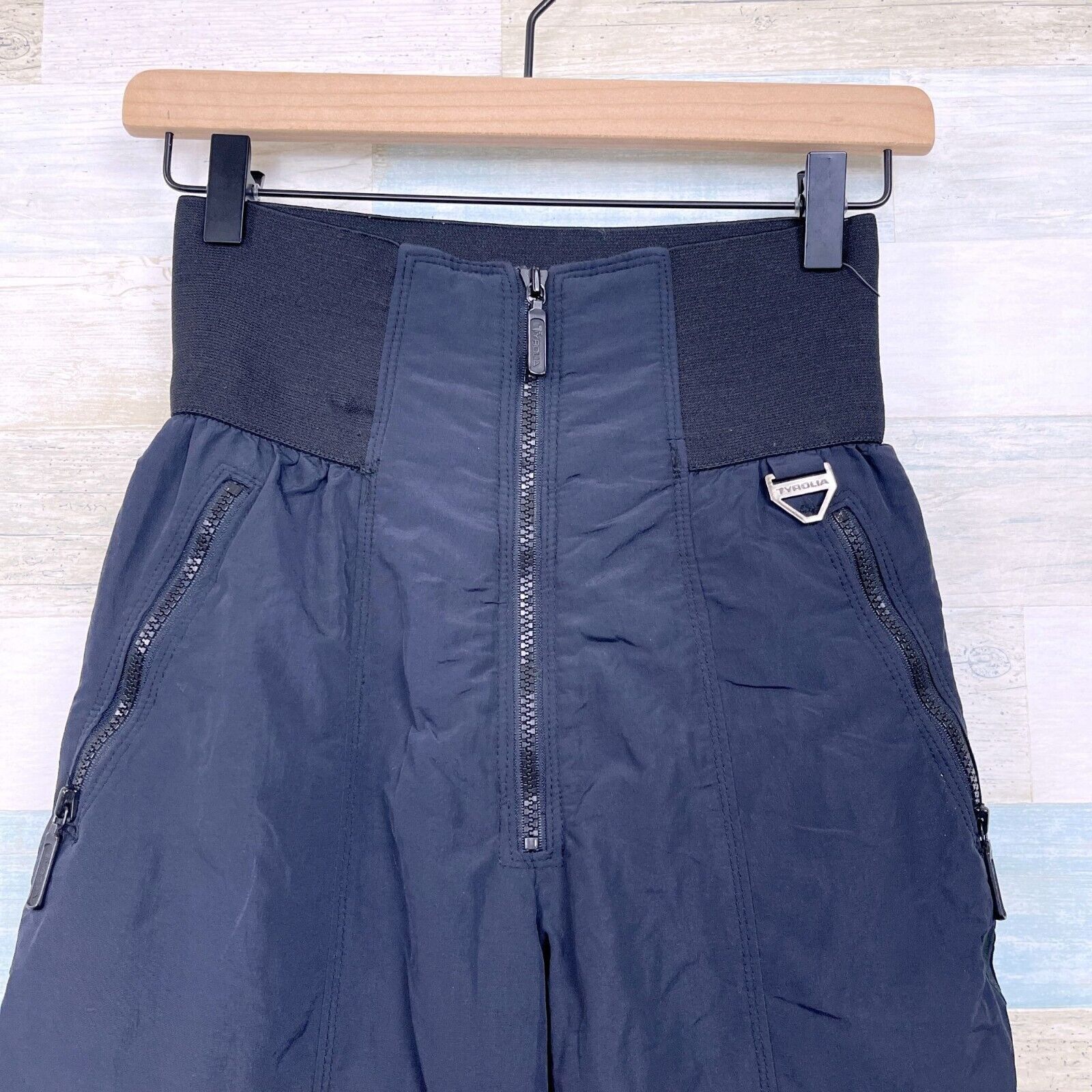 Other Tyrolia Retro Stirrup Ski Pants Black VTG Womens 8 Size 30" / US 8 / IT 44 - 2 Thumbnail