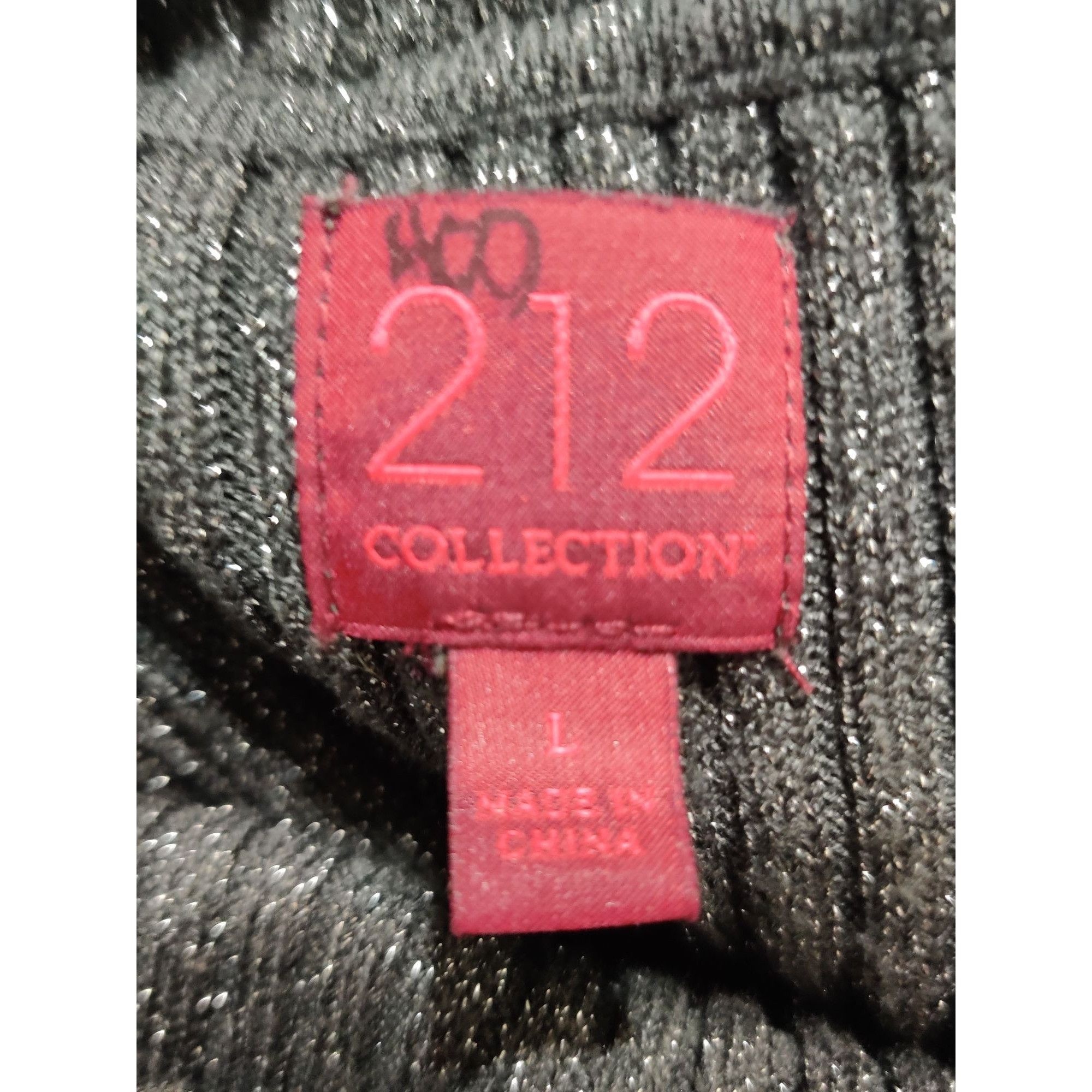 Other 212 Collection L Womens Gray Sweater Turtleneck Ribbed Metal Size L / US 10 / IT 46 - 6 Thumbnail