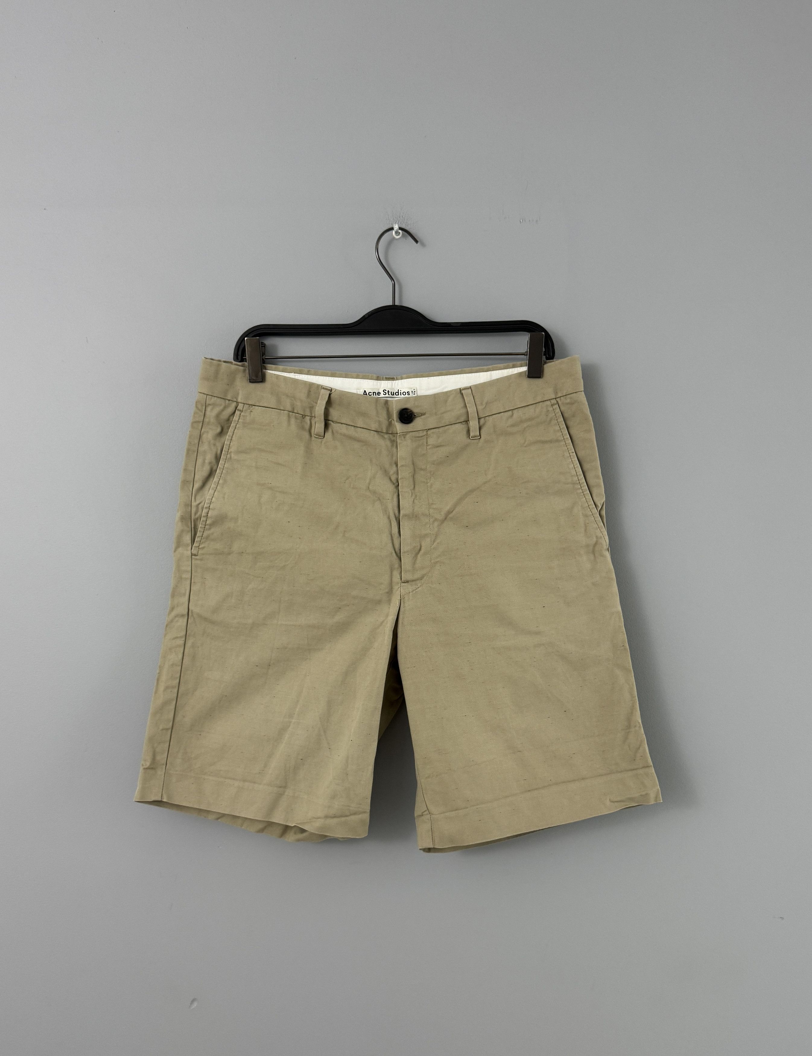 Acne Studios Acne Studios Adrian Dot Chino Shorts Trousers Beige Size 50 Size US 34 / EU 50 - 1 Thumbnail