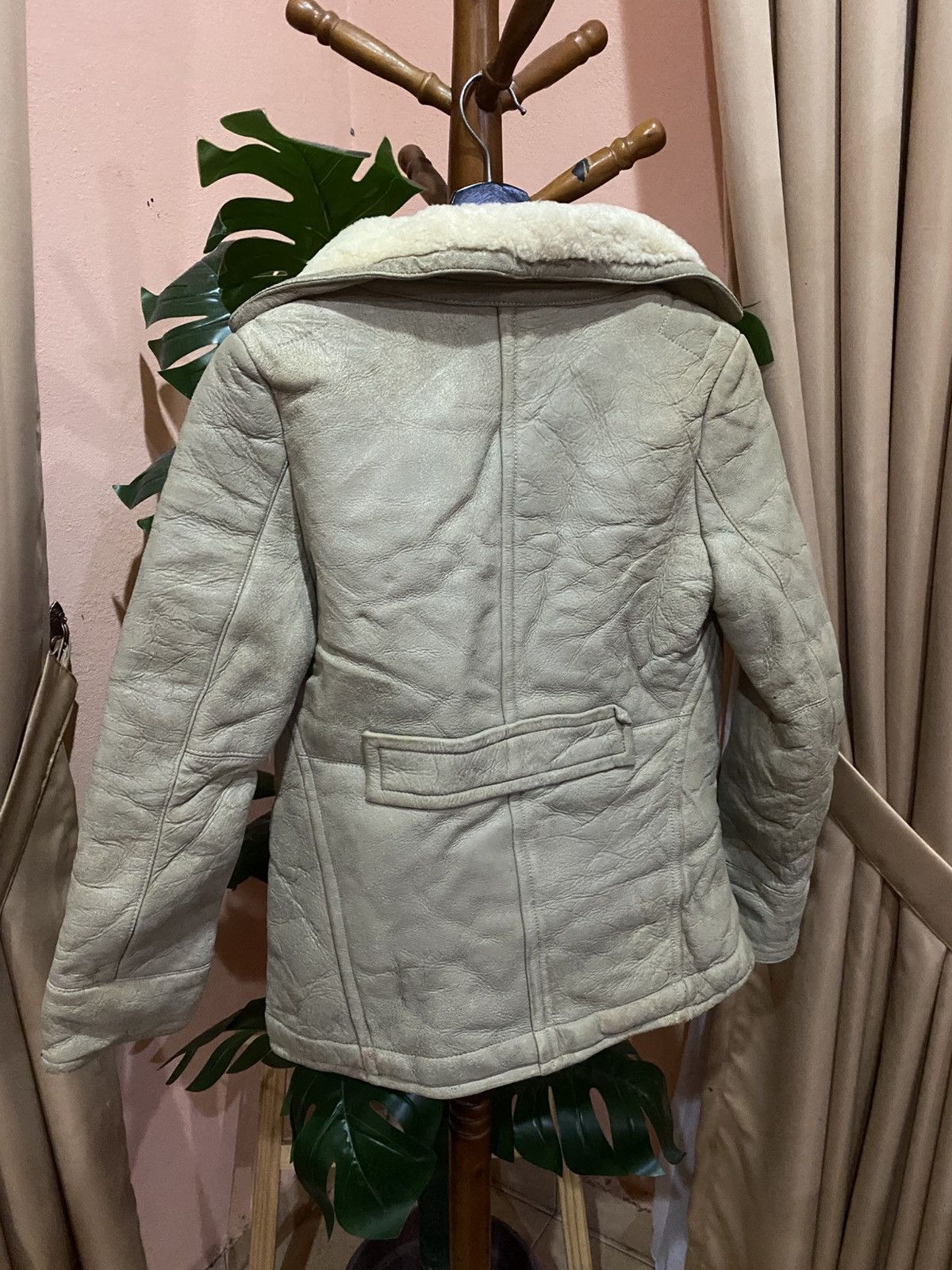 Japanese Brand Tetsuya Minami Shearling Aviator Double-Breasted Coat Size US S / EU 44-46 / 1 - 12 Thumbnail