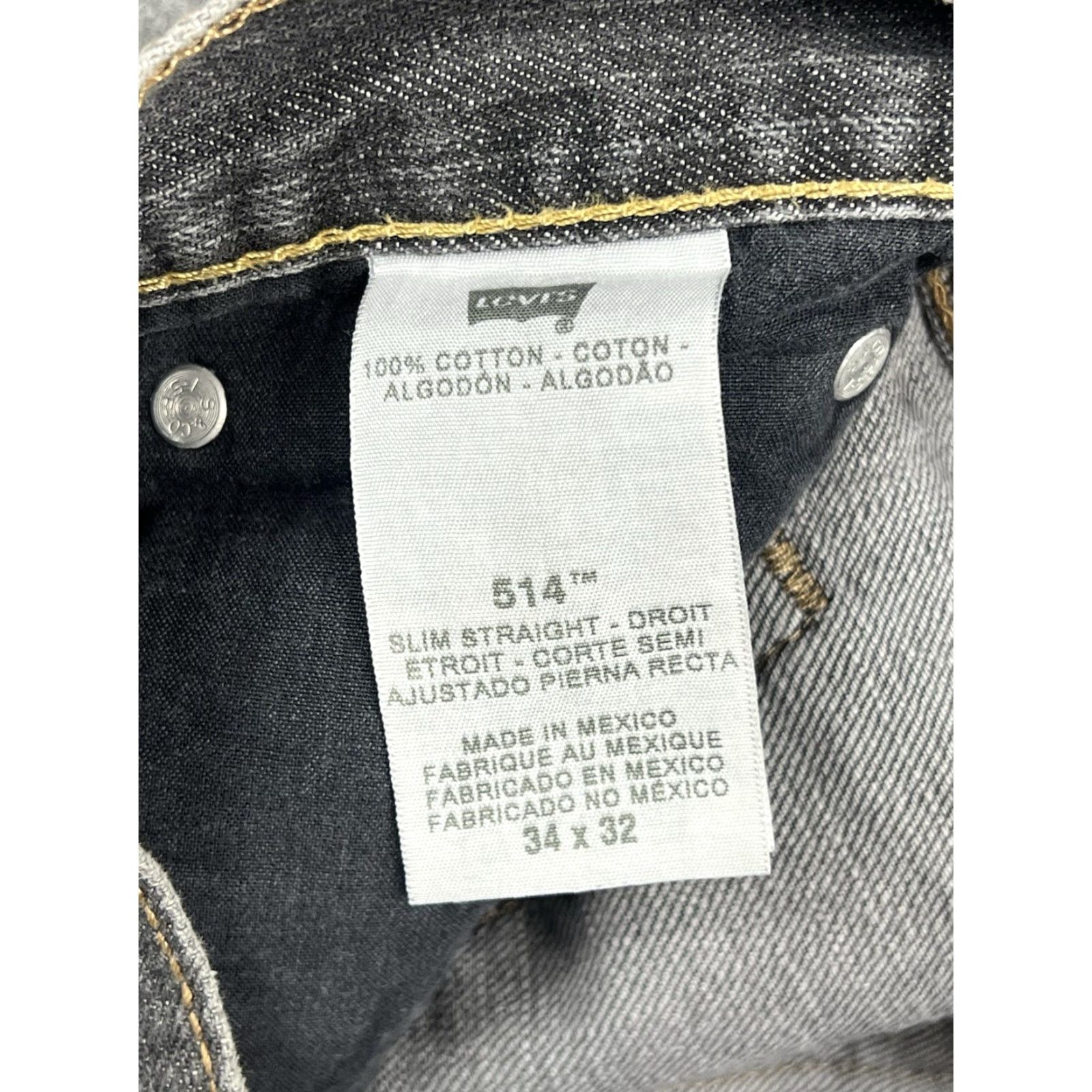 Levi's VINTAGE Levi's 514 Jeans Black Slim Straight Leg Distressed Size 34x32 Men Slim Jeans Size US 34 / EU 50 - 6 Thumbnail