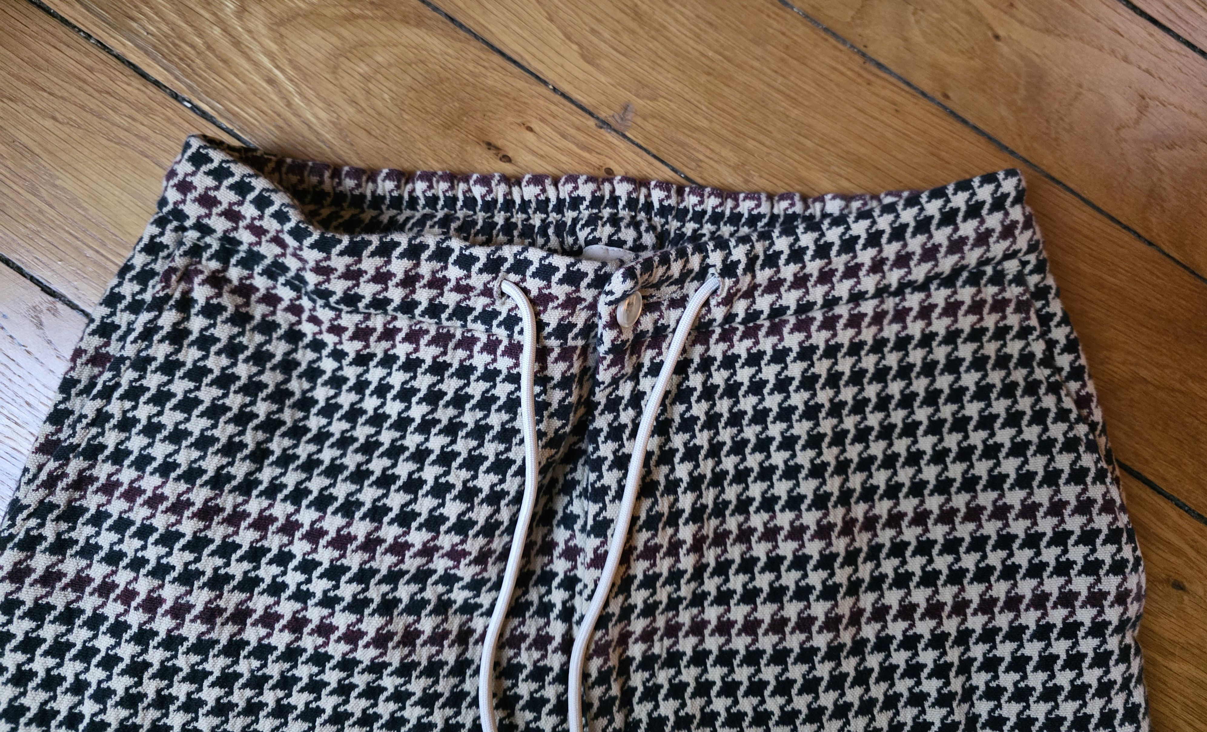 Drole De Monsieur Carrot trousers with houndstooth pattern, size 36 / S Size US 26 / EU 42 - 5 Thumbnail