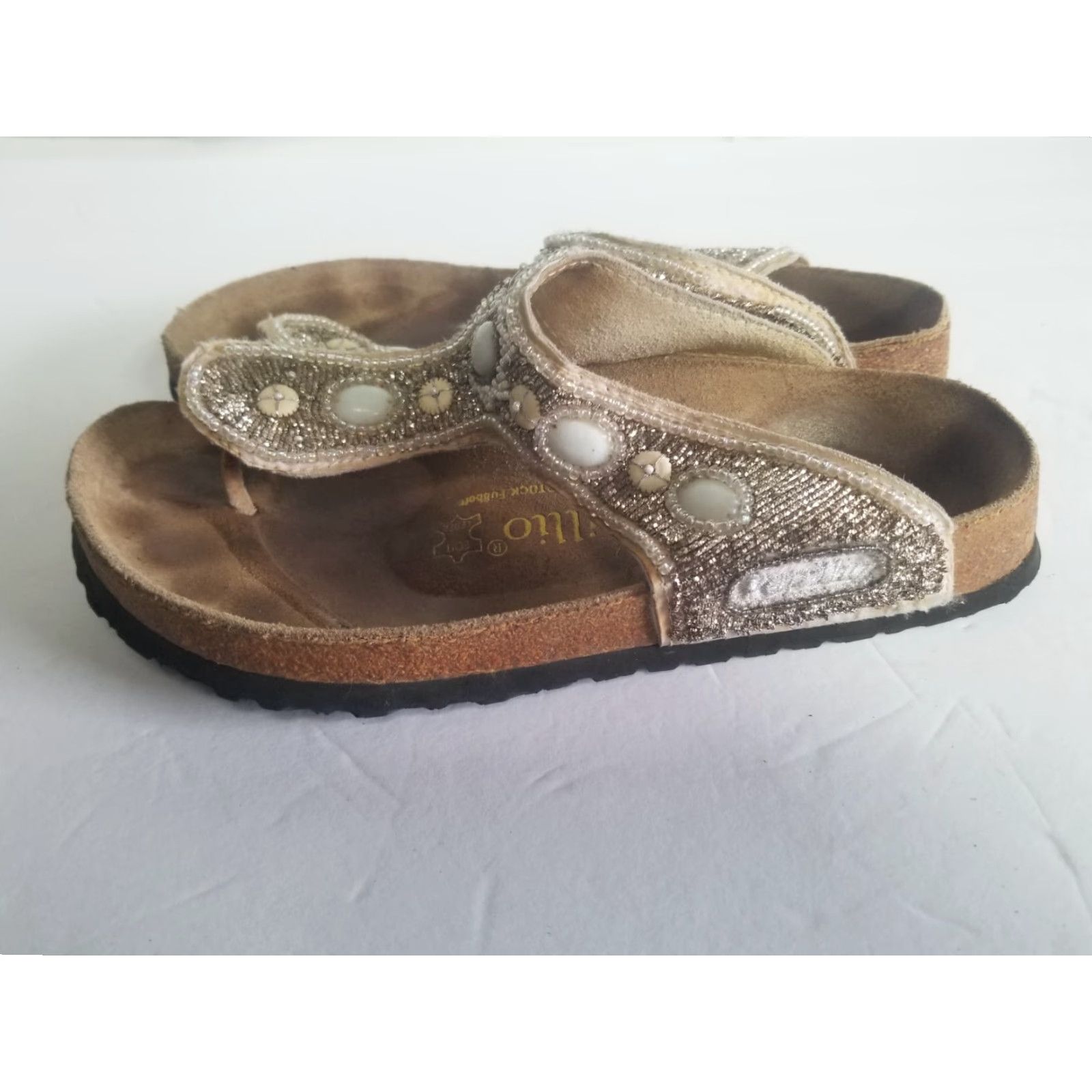 Birkenstock Papillio by Birkenstock Sandals Women Size 37 US 6 Multicolor Animal Print Birko-Flor Buckle Gizeh Orthopedic Shoes Size US 6 / IT 36 - 5 Thumbnail
