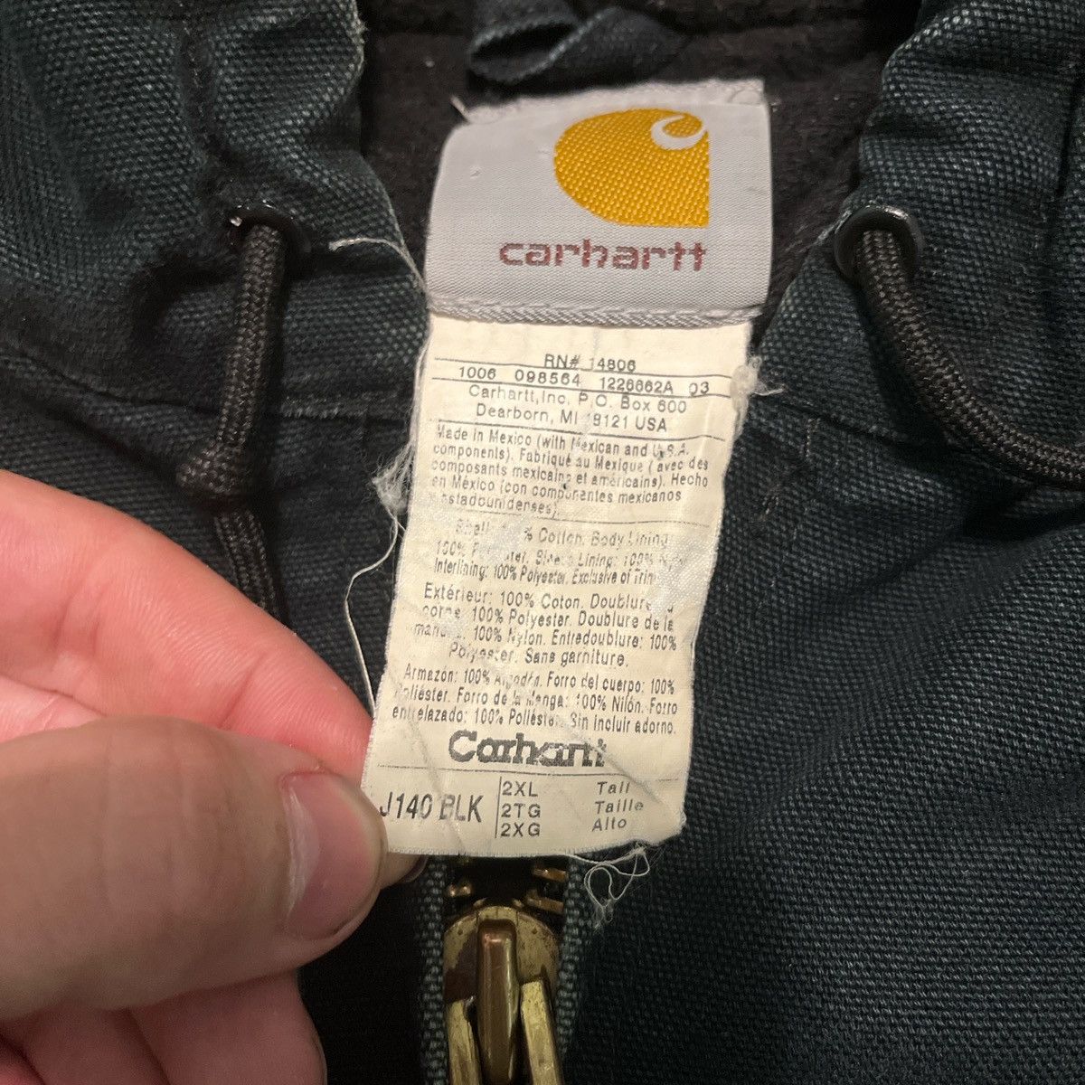 Carhartt J140-BLK 2XL Men’s Y2K Active Jacket Size US XL / EU 56 / 4 - 7 Thumbnail