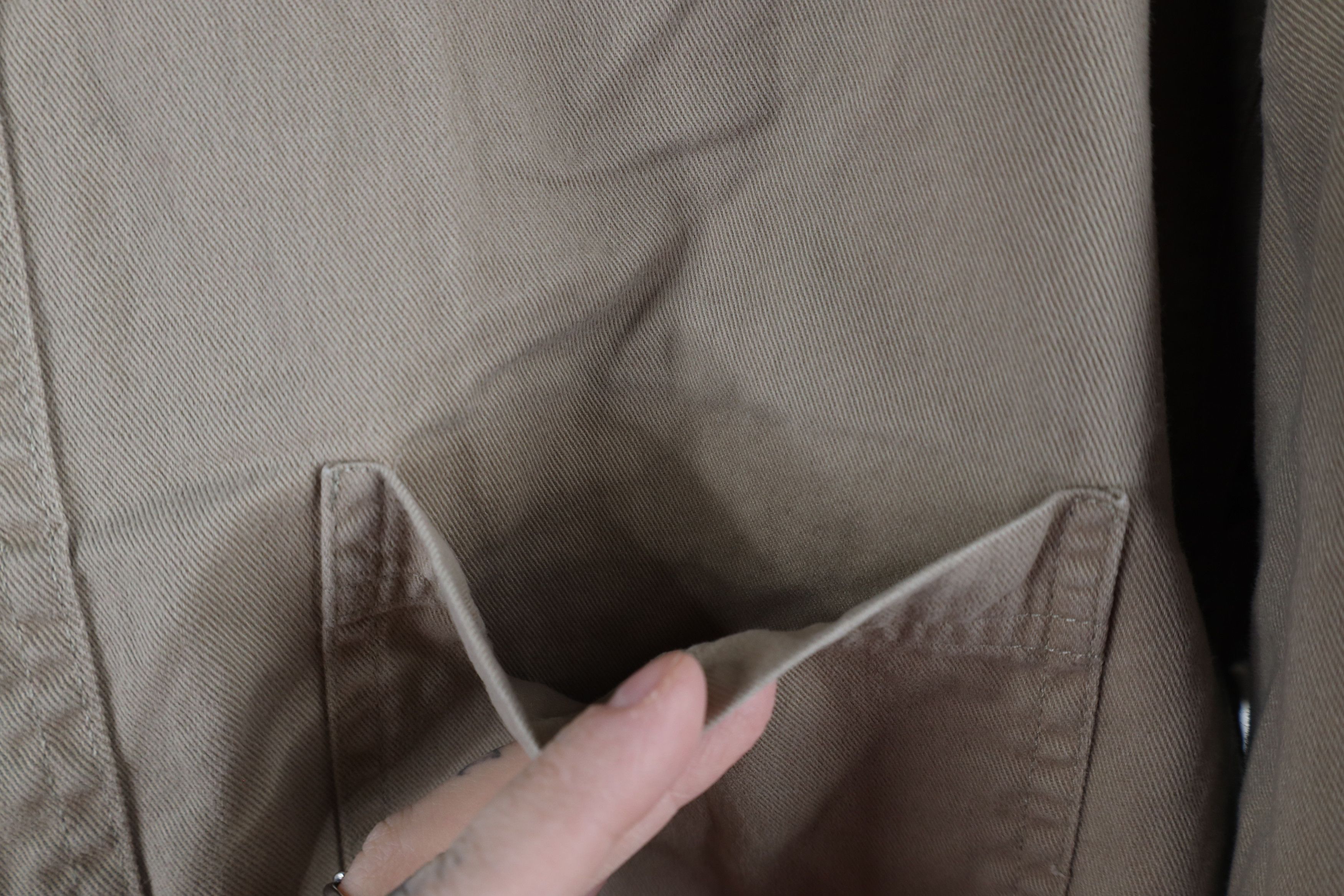 Vintage Vintage 90s Streetwear Twill Collared Button Down Shirt Size US L / EU 52-54 / 3 - 4 Thumbnail