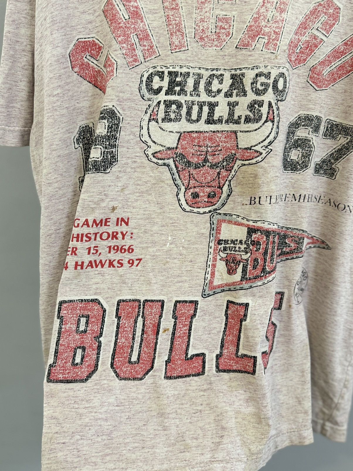 NBA × Vintage Very crazy trash Rare Chicago Bulls Rap Tees 1993 Size US L / EU 52-54 / 3 - 5 Thumbnail