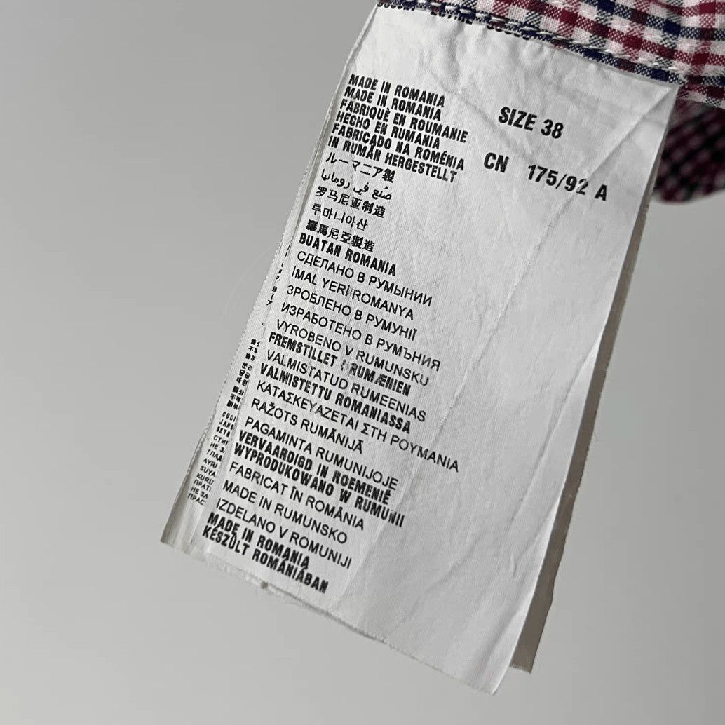 Prada Sz 38 Prada Plaid Joint Logo Shirt-2508 Size US M / EU 48-50 / 2 - 6 Thumbnail