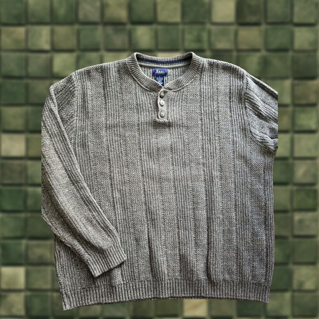 Olive VINTAGE GH Bass & Co Sweater Mens Large Olive Green Long Sleeve Grunge 90s Size US L / EU 52-54 / 3 - 1 Thumbnail