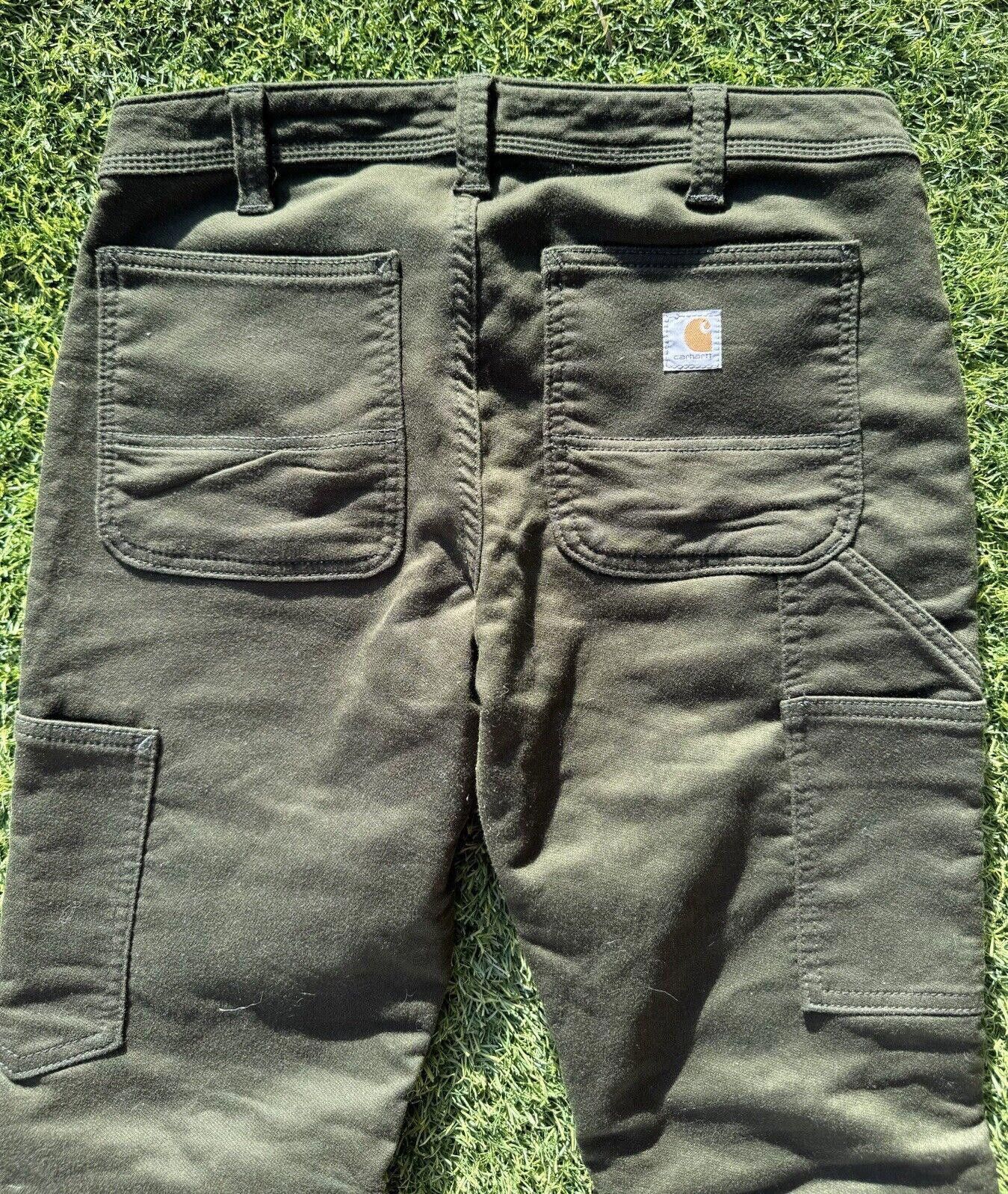 Carhartt Carhartt Dungaree Olive Green Earth Tone Cargo Womens Sz 6 Size 28" / US 6 / IT 42 - 3 Thumbnail