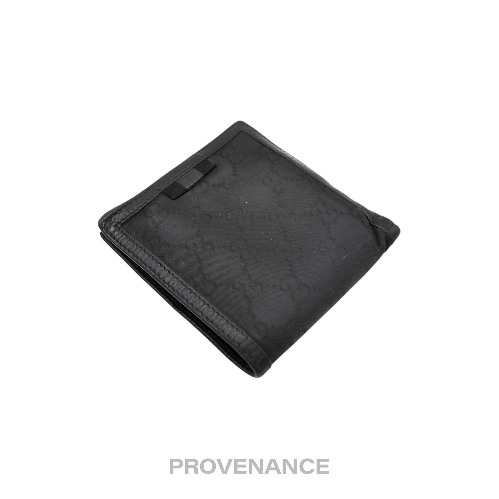 Gucci 🔴 Gucci Web Bifold Wallet - GG Canvas Black Leather Size ONE SIZE - 3 Thumbnail