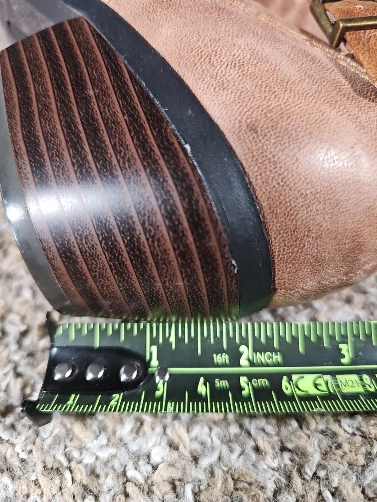 Araki Yuu Yuu Yůů Women's Ankle 10M Brown Faux Leather Block Heel Shoe Size US 10 / IT 40 - 10 Thumbnail