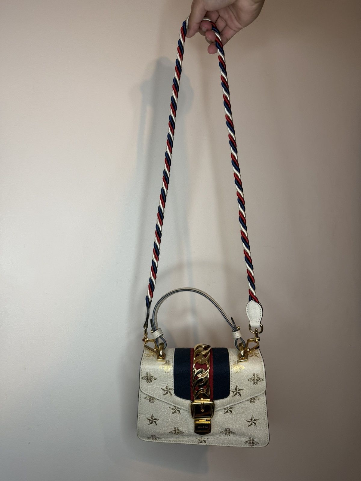 Gucci Gucci Mini Sylvie Calfskin Bee Star Bag Size ONE SIZE - 2 Thumbnail