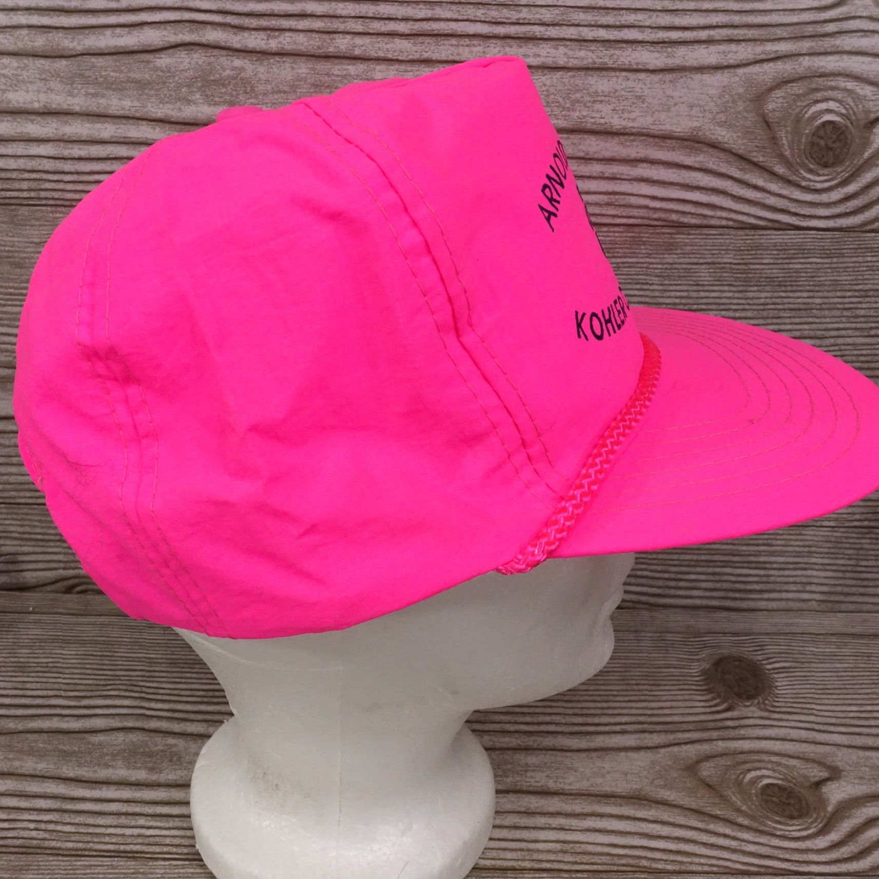 Vintage VINTAGE Carquest Arnold Kohler City Missouri MO Neon Pink Trucker Snapback Hat – Adjustable Unisex Adults Pink Cap, 90s? Vintage Casual Headwear Size ONE SIZE - 7 Thumbnail
