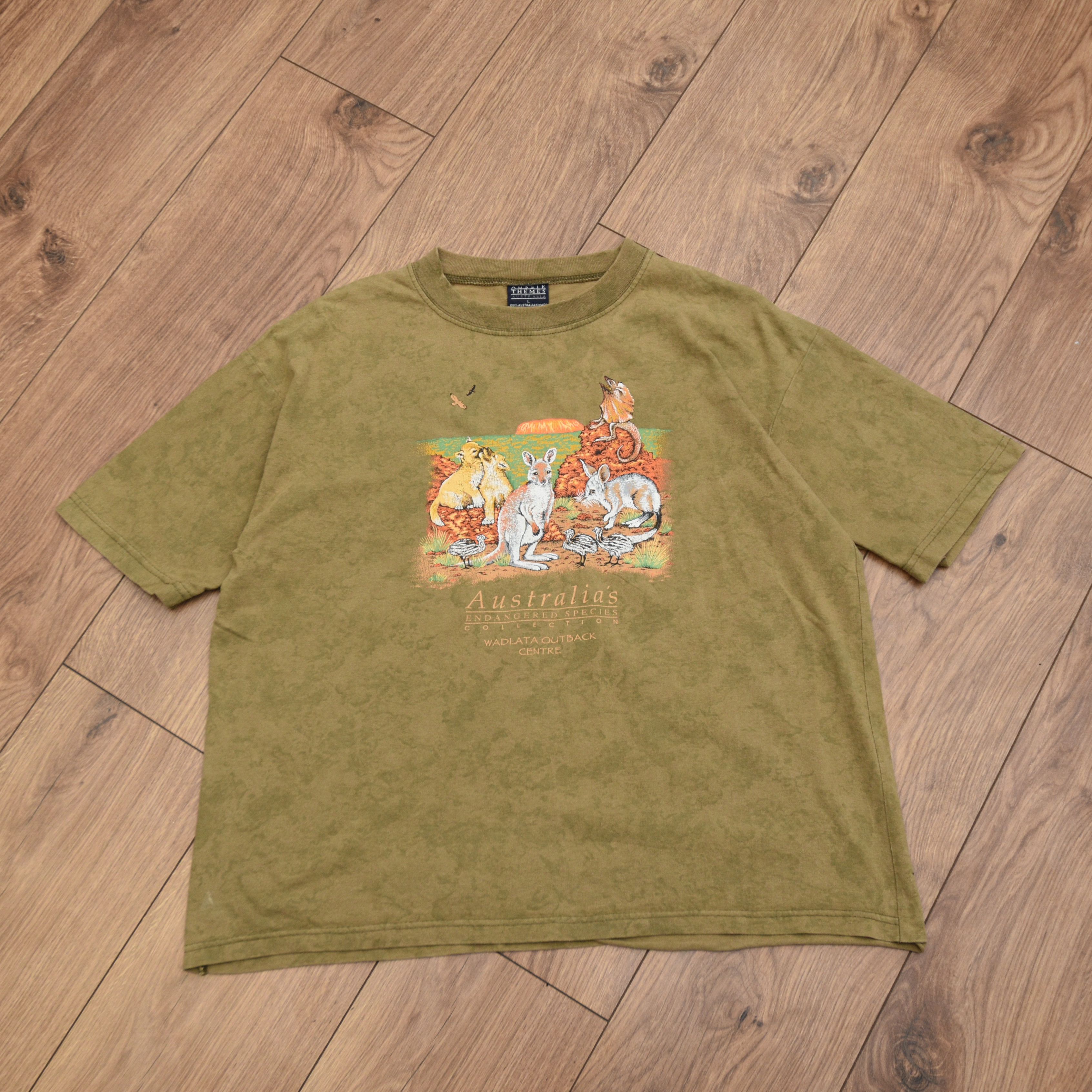 Man Made In Australia Vintage 90s Aussie Theme Purely Australian Clothing T-Shirt Size US L / EU 52-54 / 3 - 5 Thumbnail