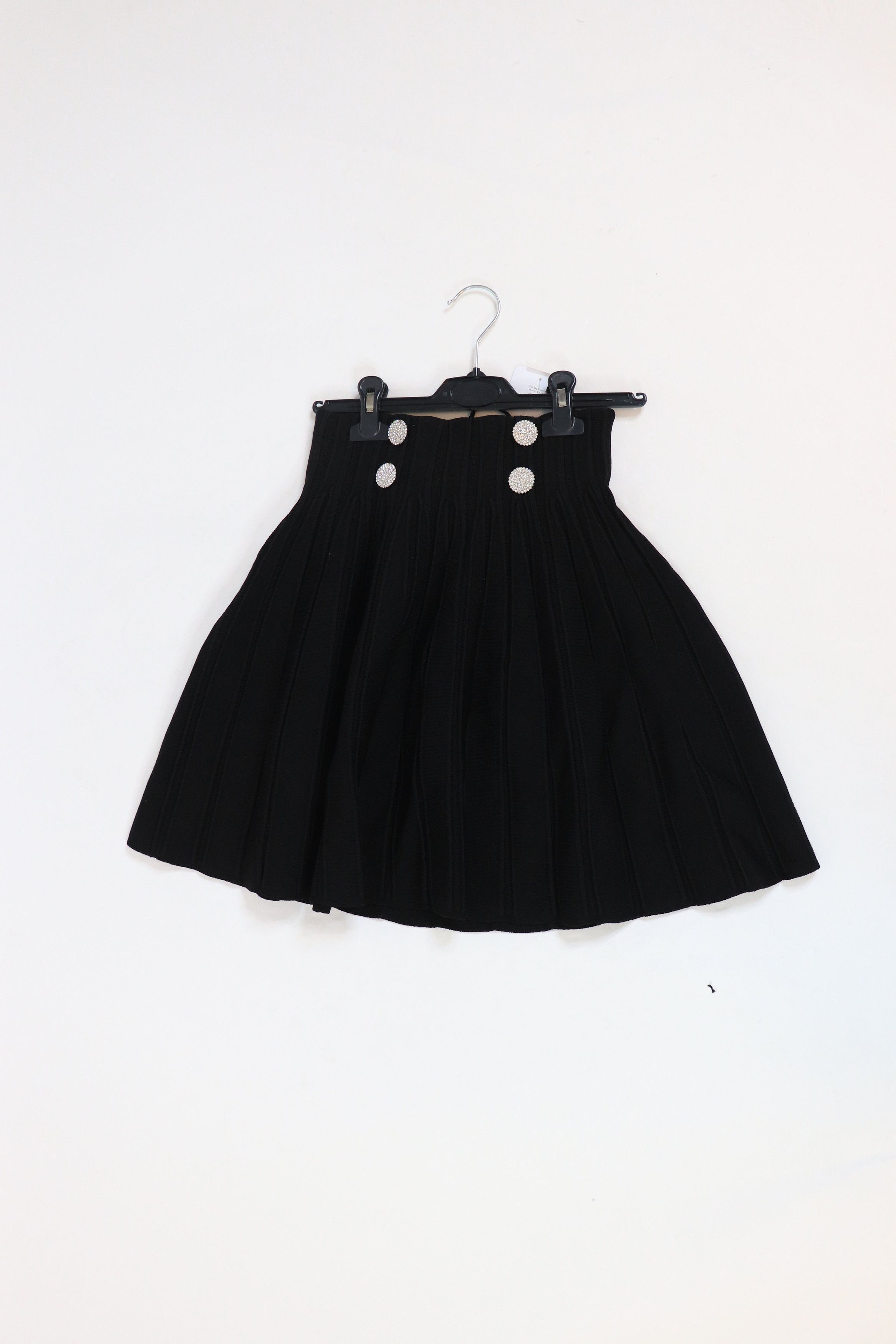 Other Black embellished skater skirt - UK 6 Size 26" / US 2 / IT 38 - 1 Thumbnail