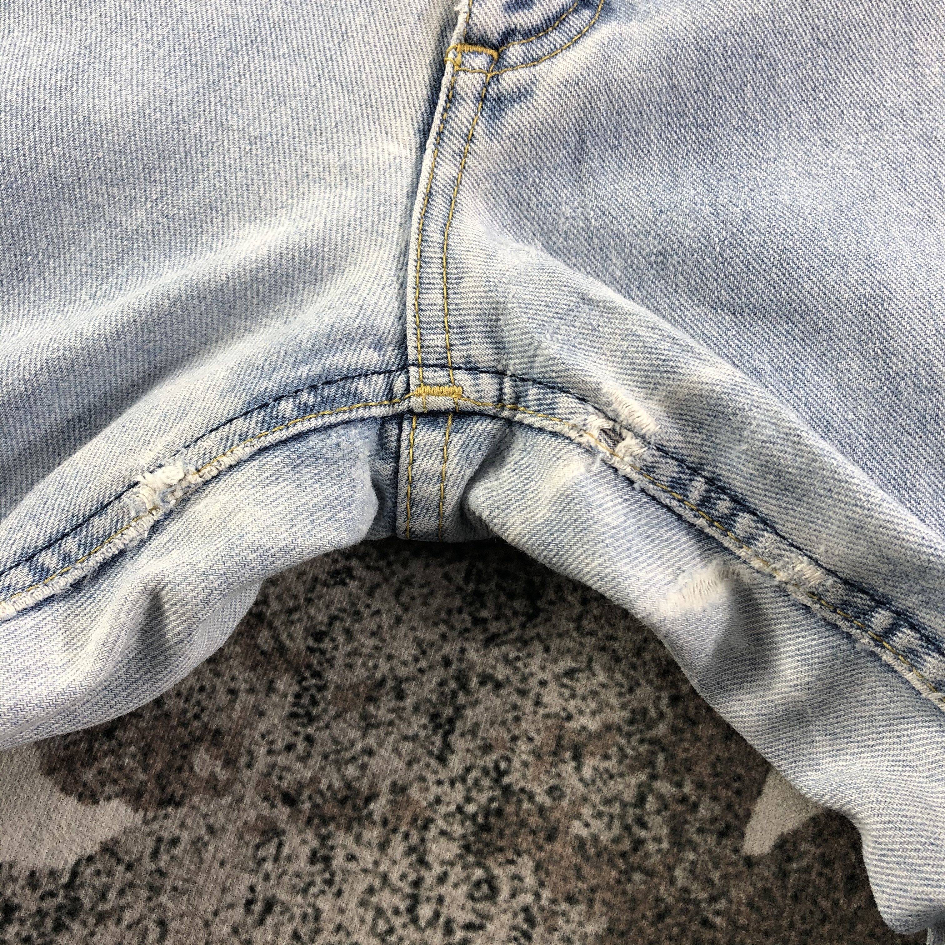 Lee Vintage Lee Jeans Medium Wash Denim KJ1630 Size 25" / US 0 / IT 36 - 9 Thumbnail