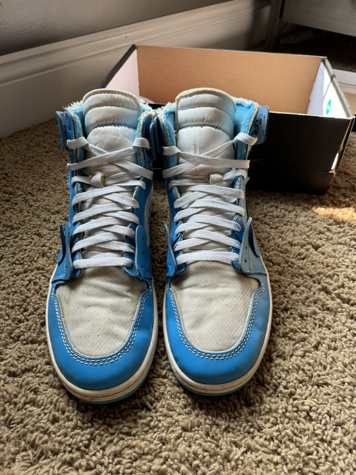 Jordan Brand Off-White Jordan 1 High UNC size 12 Size US 12 / EU 45 - 7 Thumbnail