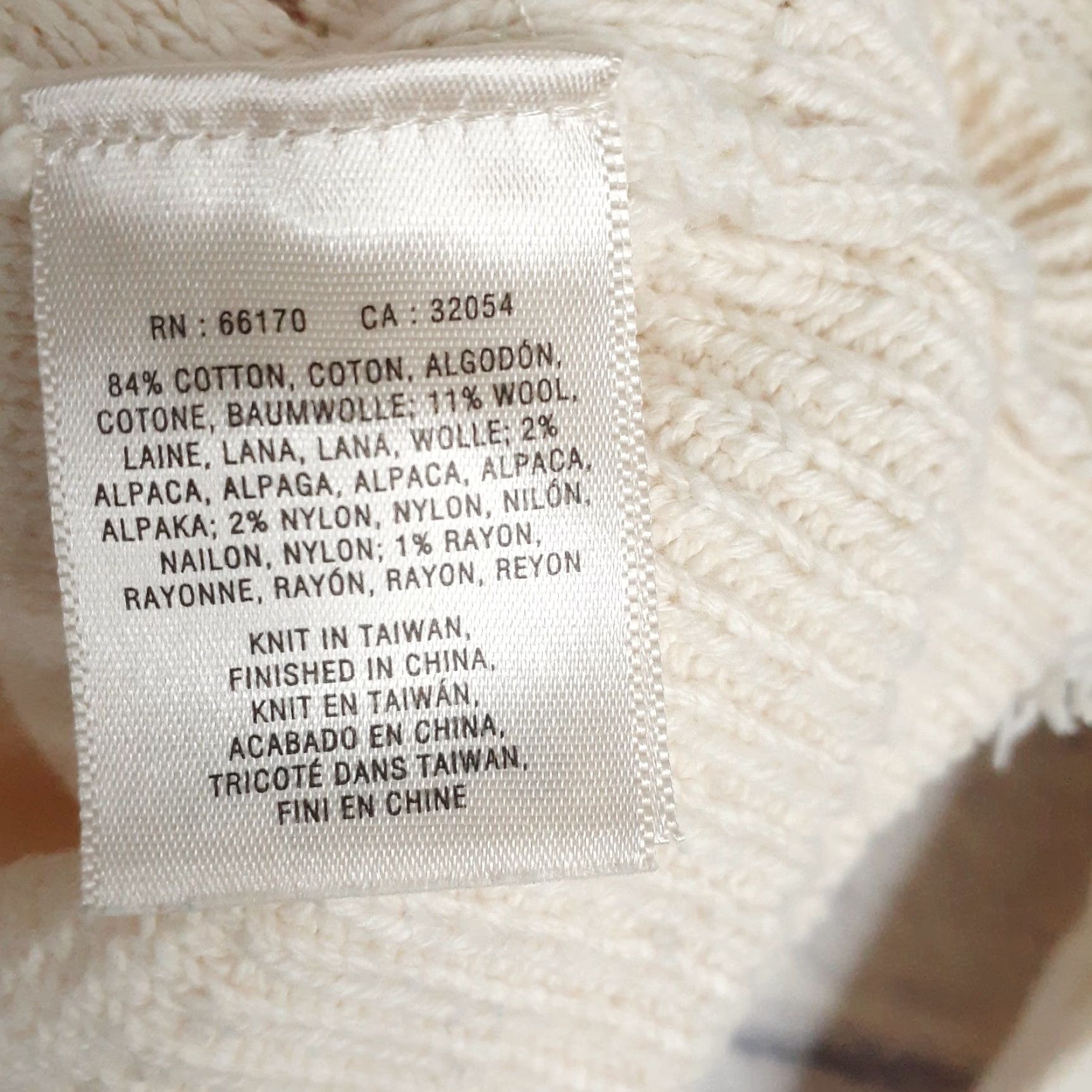 Anthropologie Anthropologie Knit Wool Alpaca Blend Sweater Womens Small Pullover Long Sleeve Cream Fall Winter Size S / US 4 / IT 40 - 6 Thumbnail