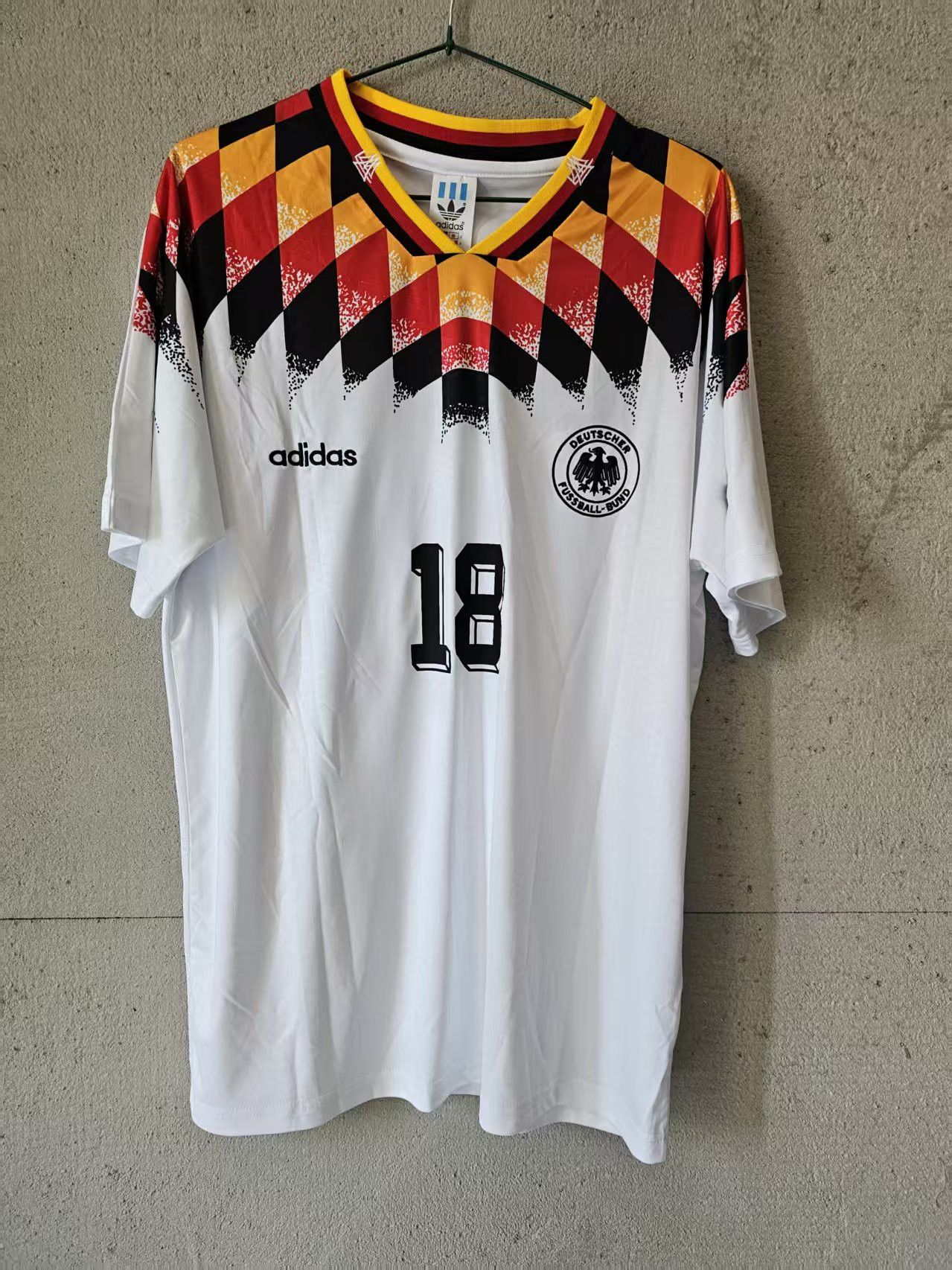 Other 1994 Germany #18 Klinsmann Jersey Home Size US L / EU 52-54 / 3 - 1 Thumbnail